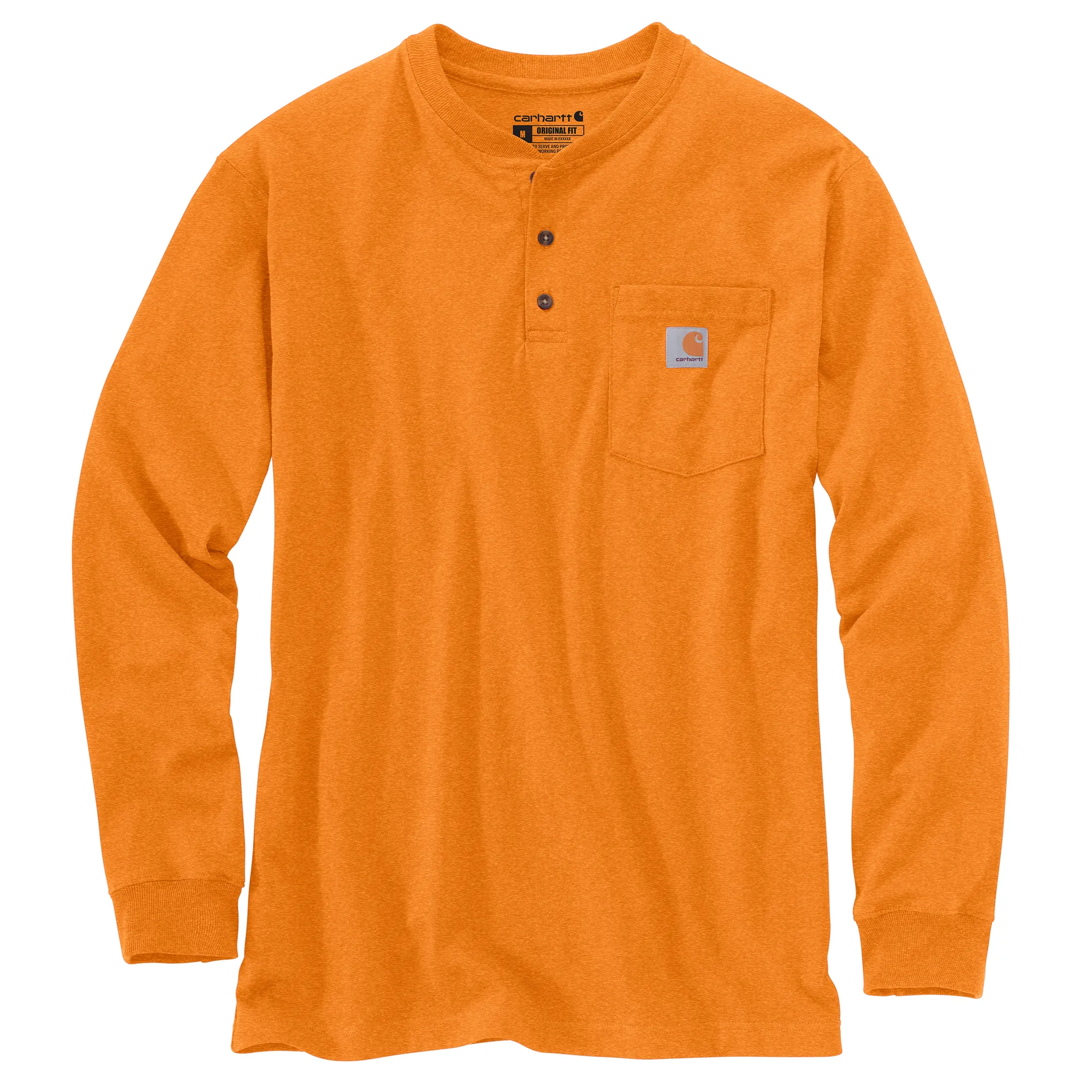 Carhartt Heavyweight Henley Pocket Long Sleeve - Mens