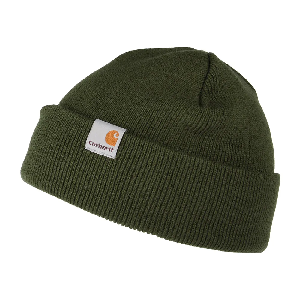 Carhartt WIP Hats Stratus Short Watch Beanie Hat - Cypress