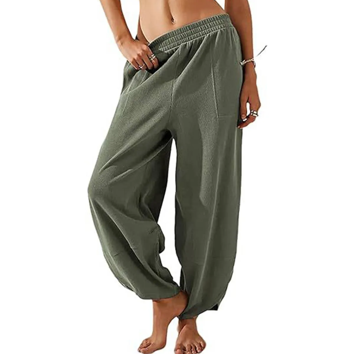 CASUAL BAGGY HAREM PANTS_CWBLP0730