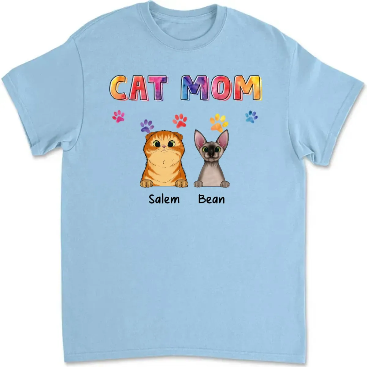 Cat Lovers - Cat Mom - Personalized Unisex T-shirt (Ver. 2)