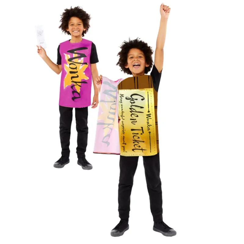 Charlie & The Chocolate Factory Golden Ticket Kids Costume