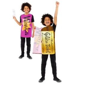 Charlie & The Chocolate Factory Golden Ticket Kids Costume