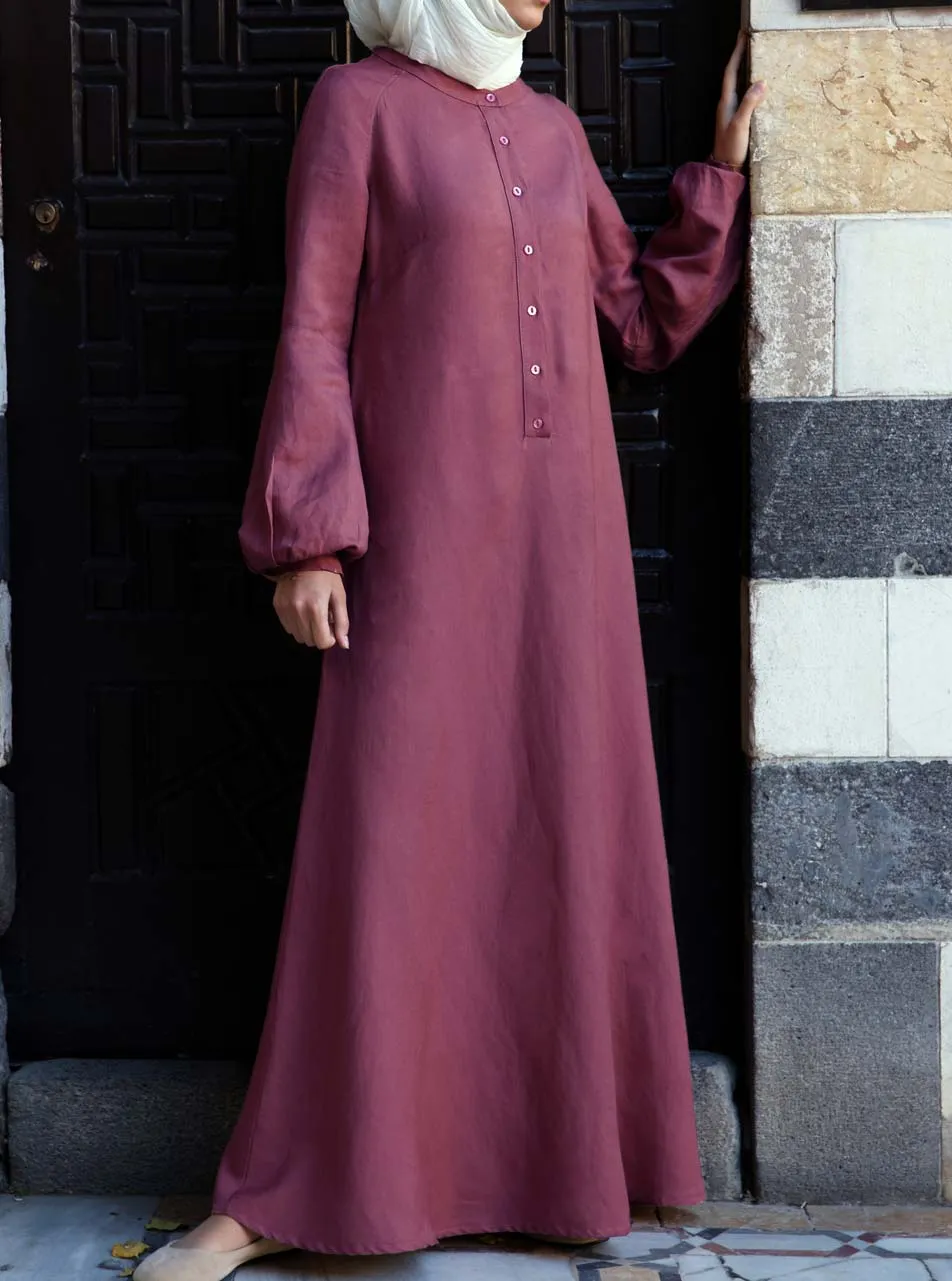 Classic Flared Sleeve Maxi Dress