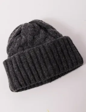 Coast Line Beanie, Charcoal