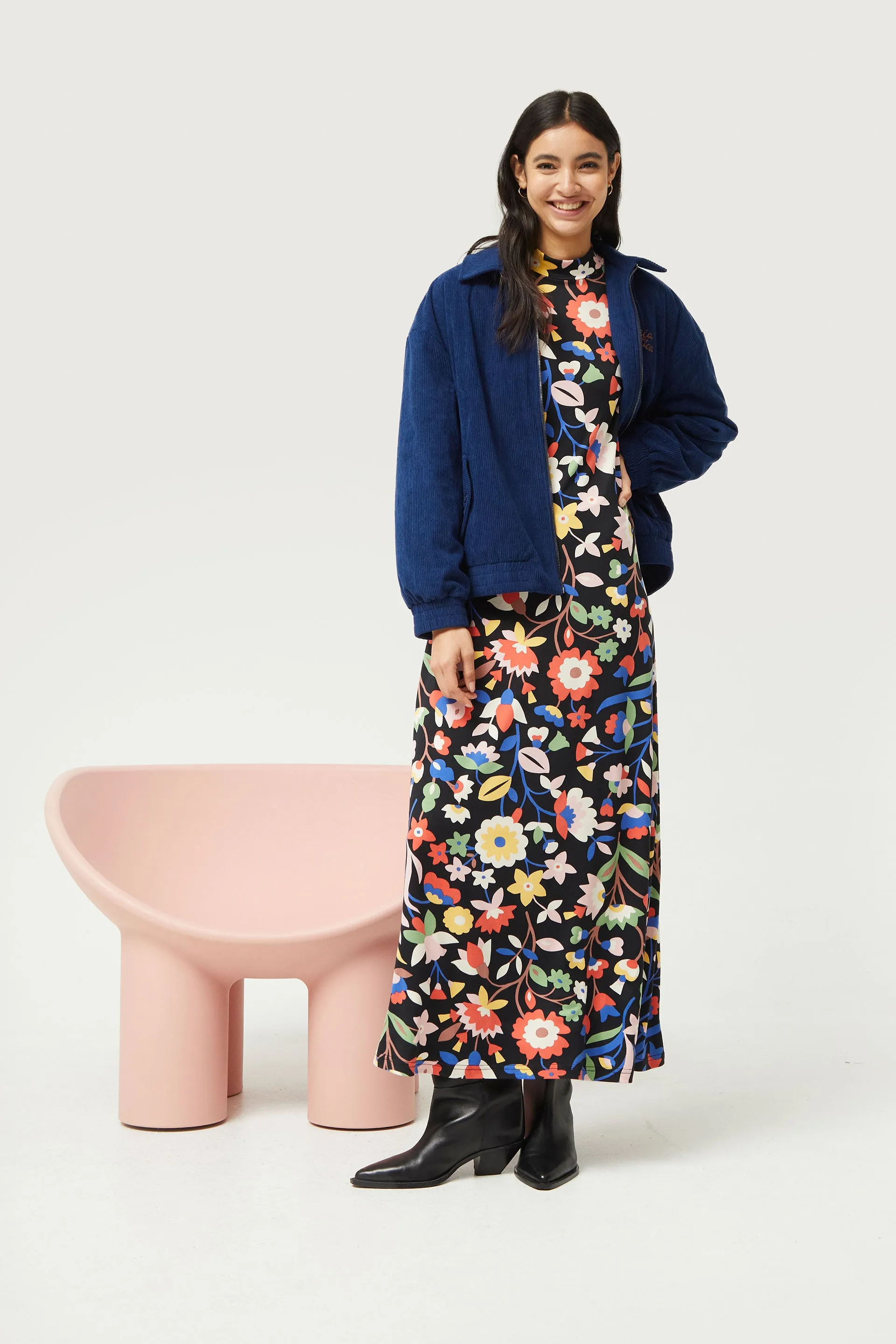 Compañia Fantastica - Blossom Nightfall Long Floral Dress