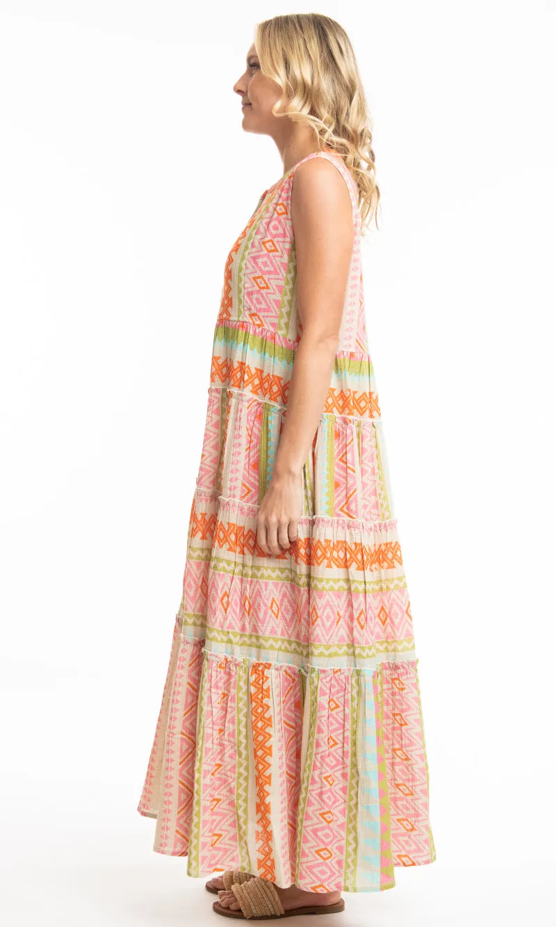 Cotton Dress Maxi Nicole