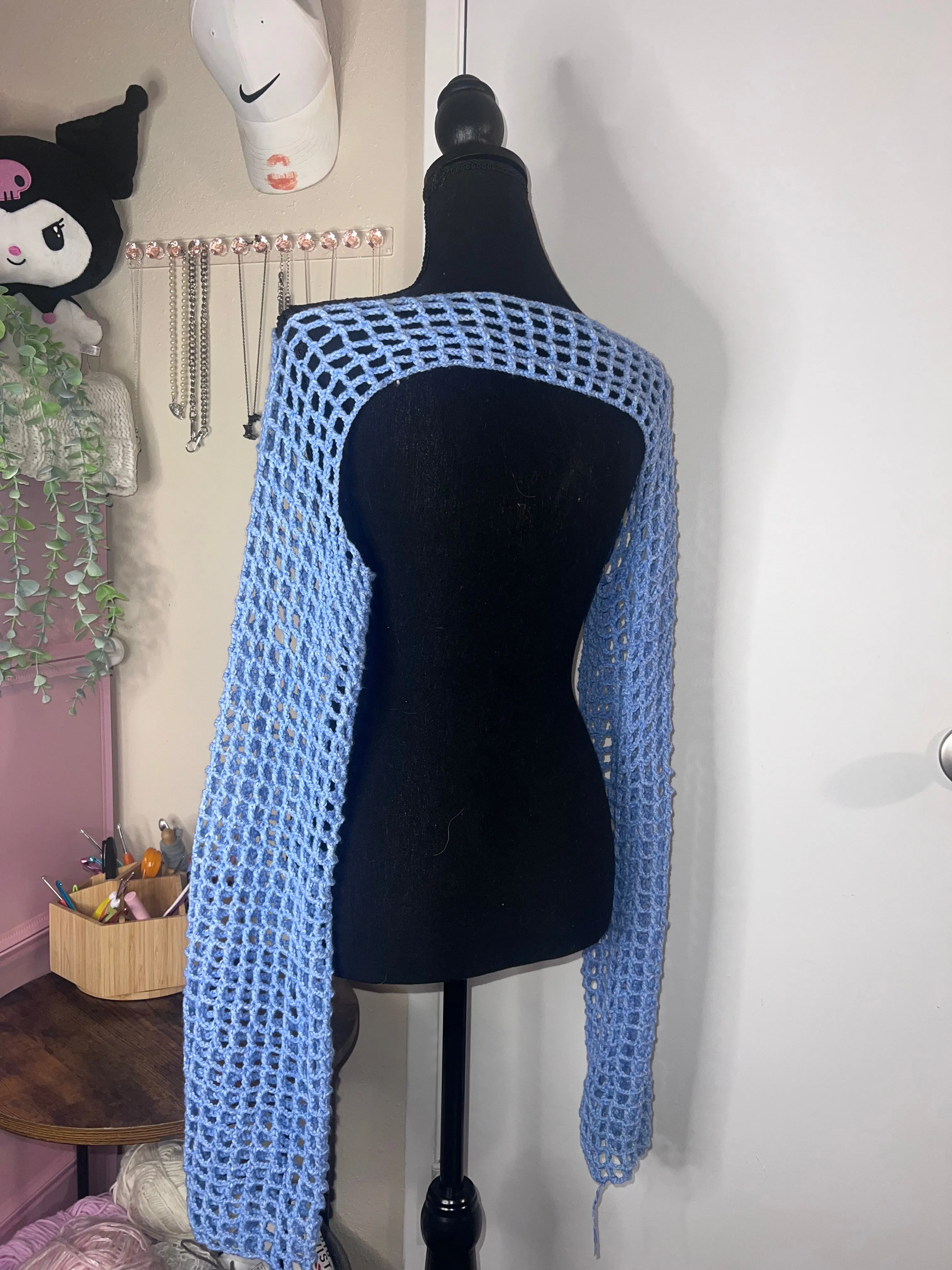 Crochet Long Sleeve Bolero