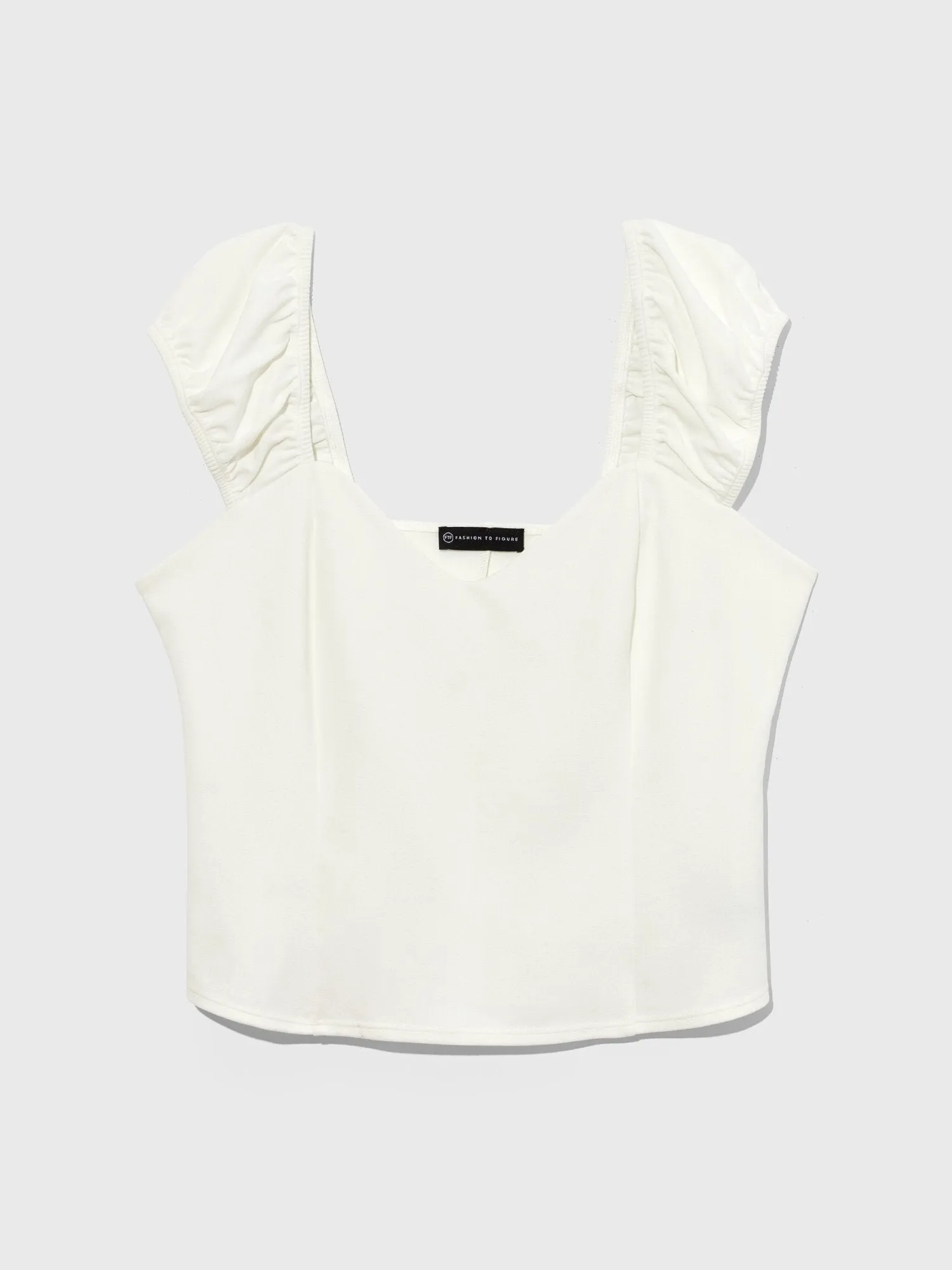 Cynthia Sweatheart Puff Sleeve Tank