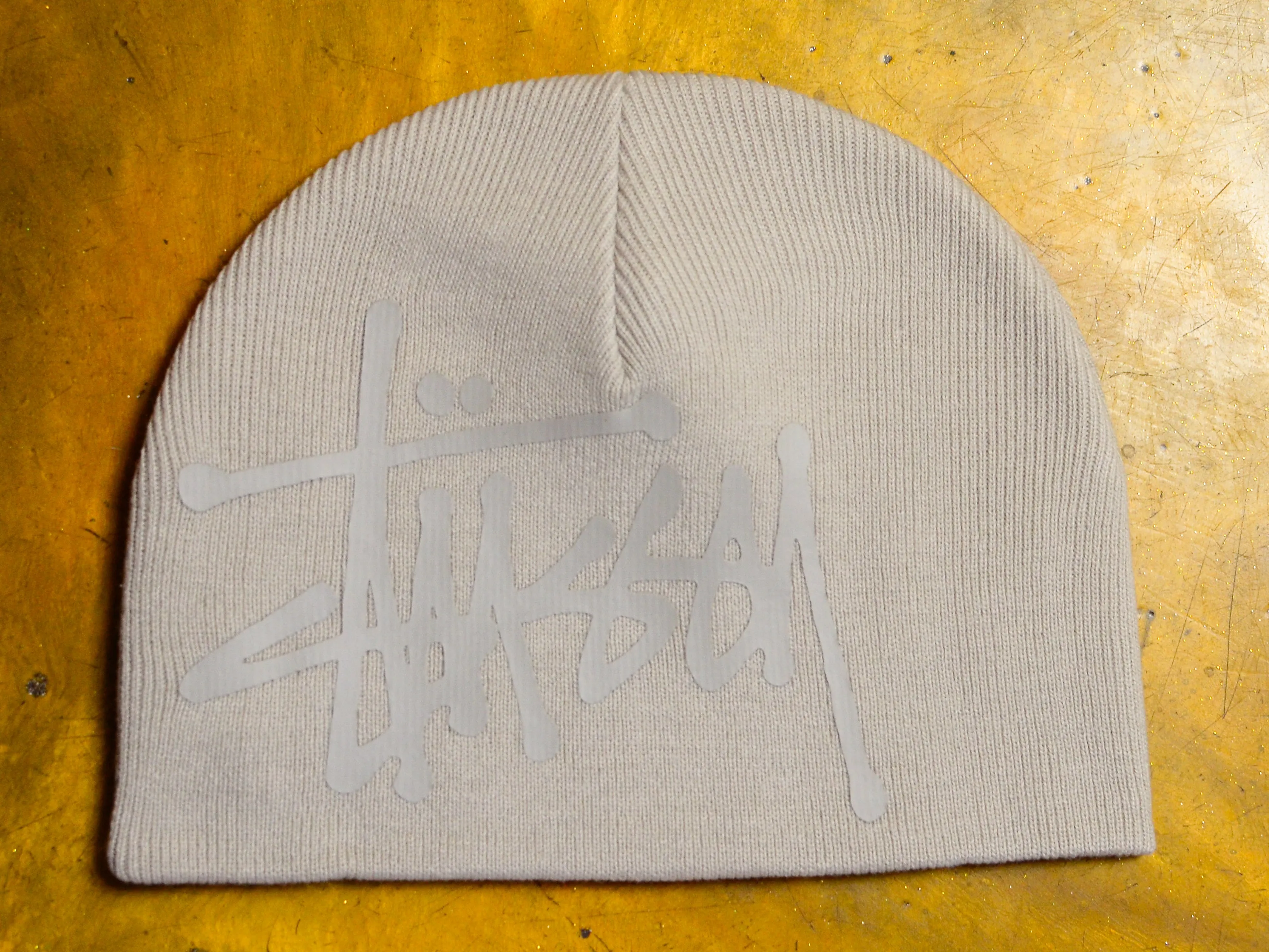 Debossed Stock Skull Cap - Silver