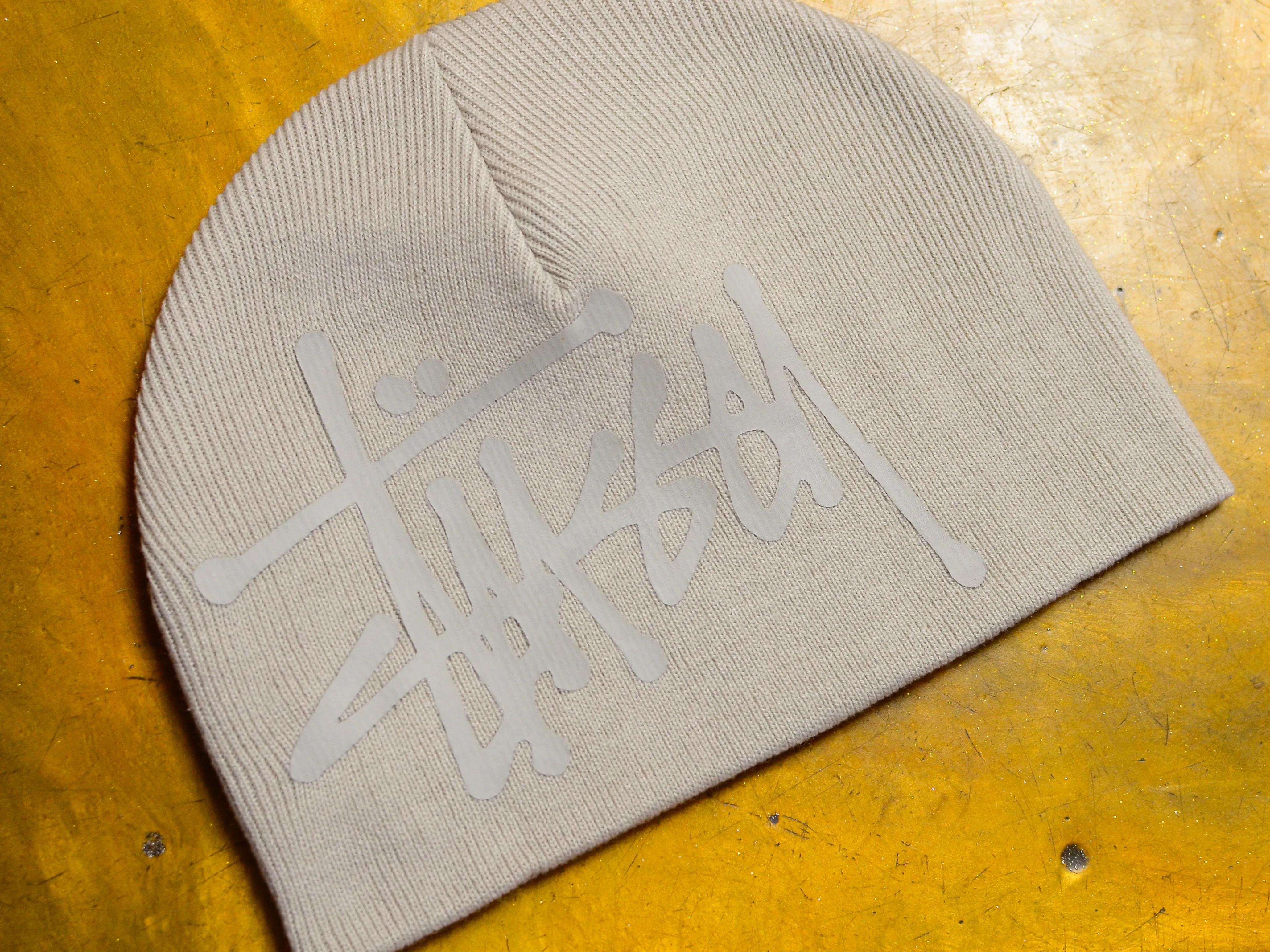 Debossed Stock Skull Cap - Silver