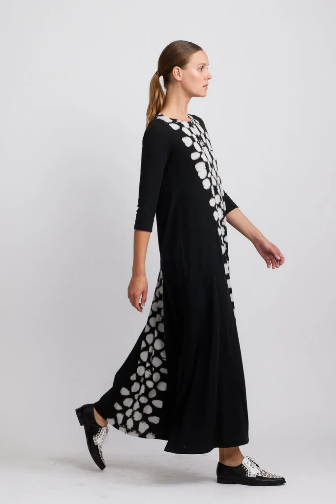 Drama Maxi Dress, White/Black