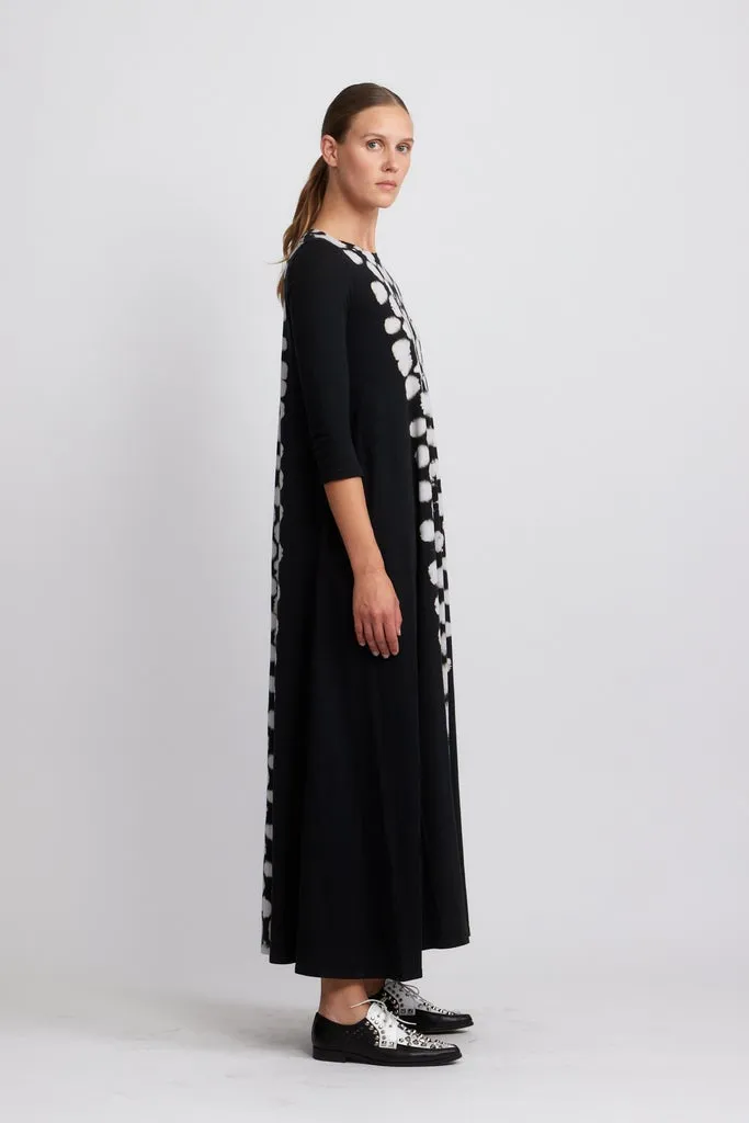 Drama Maxi Dress, White/Black