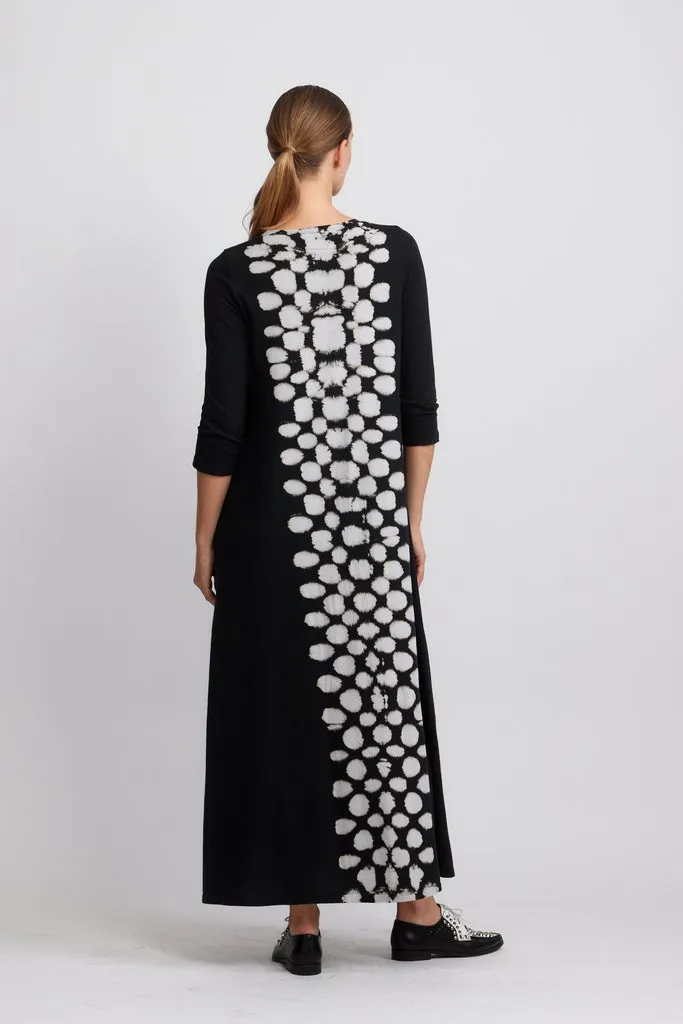 Drama Maxi Dress, White/Black