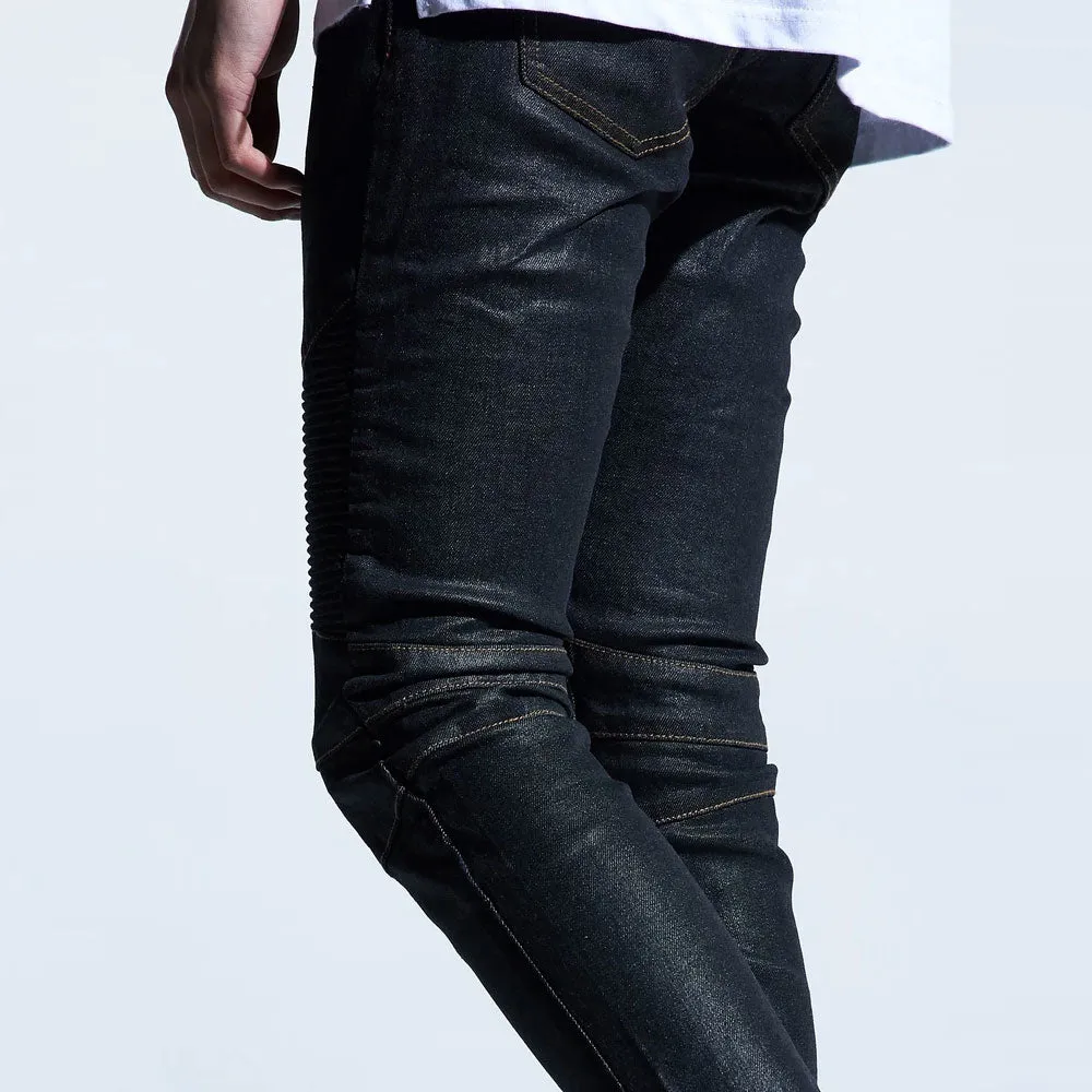 Embellish Snyder Biker Denim Jeans Black