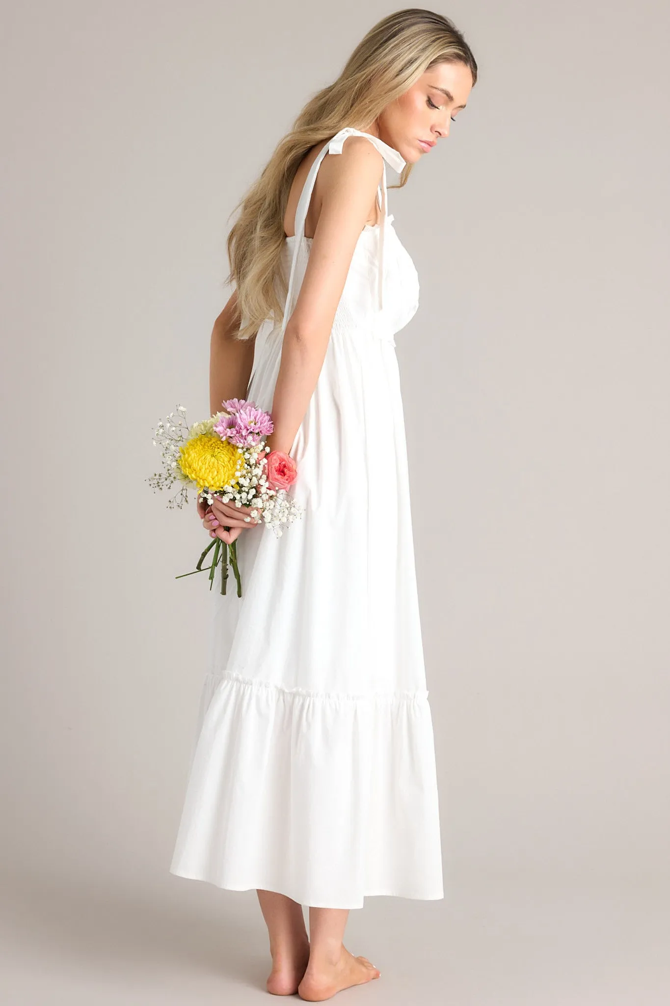 Embrace The Memories White Maxi Dress