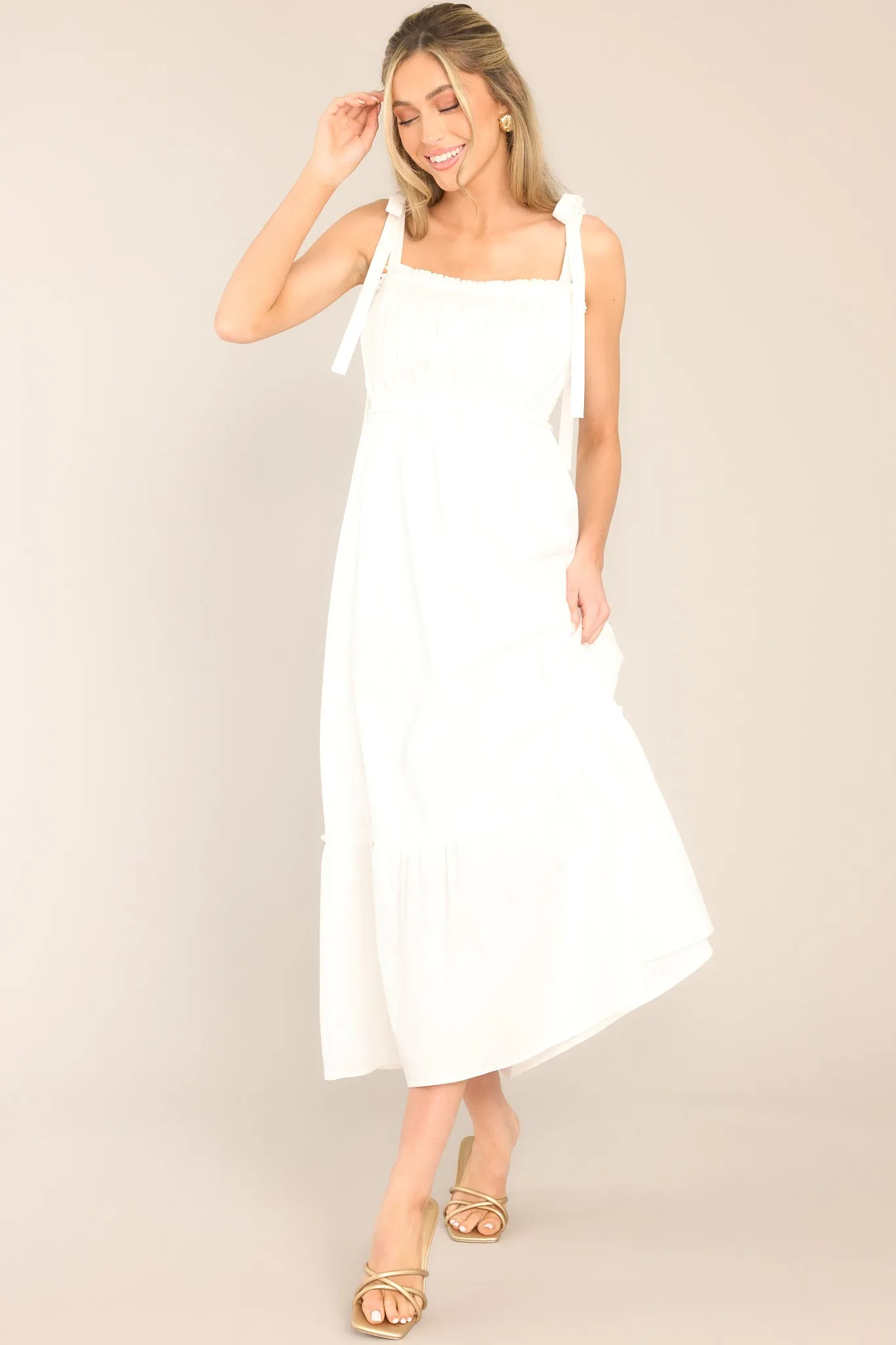 Embrace The Memories White Maxi Dress