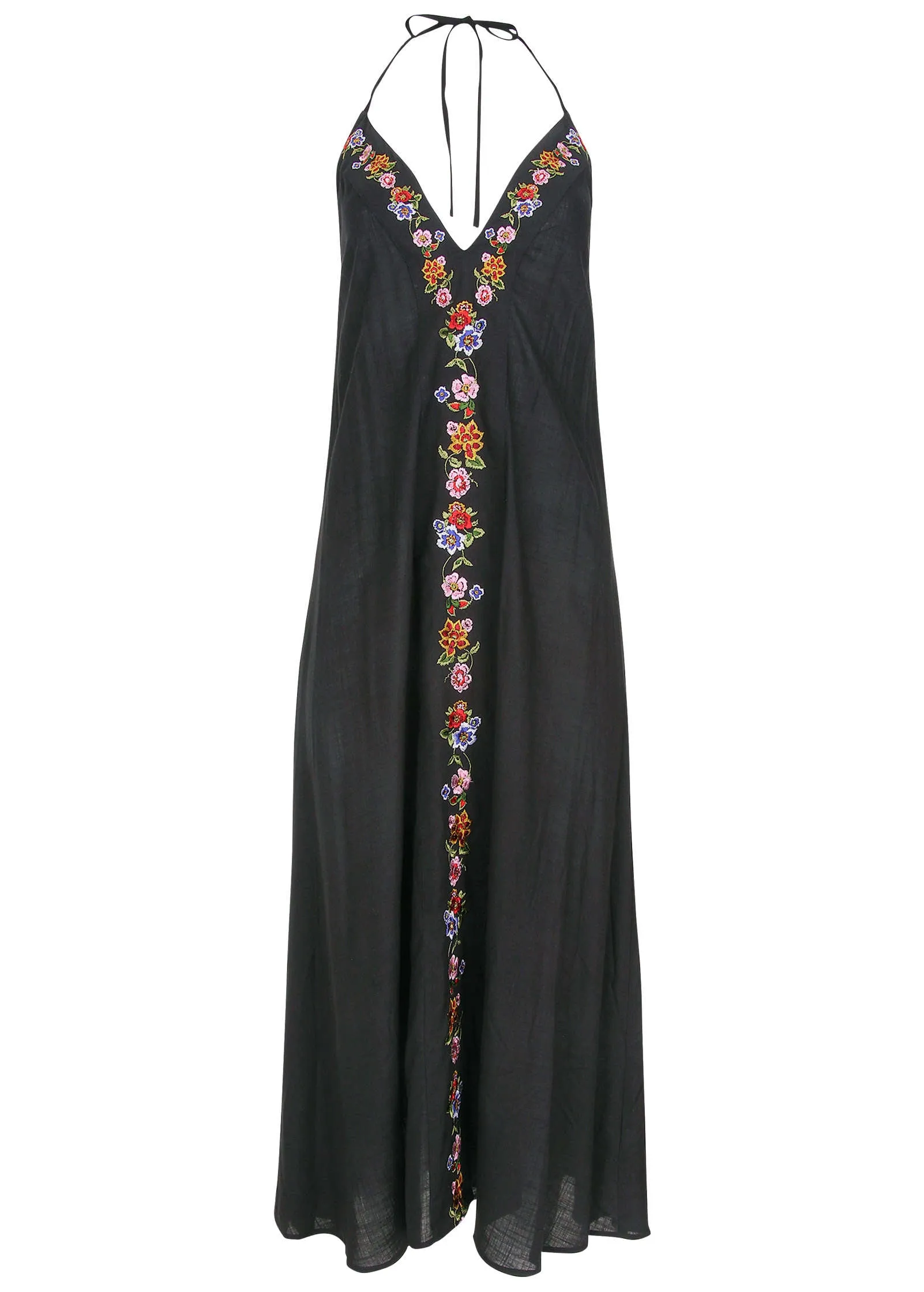 Embroidered Cover-Up Dress - Fiesta Romance Embroidery