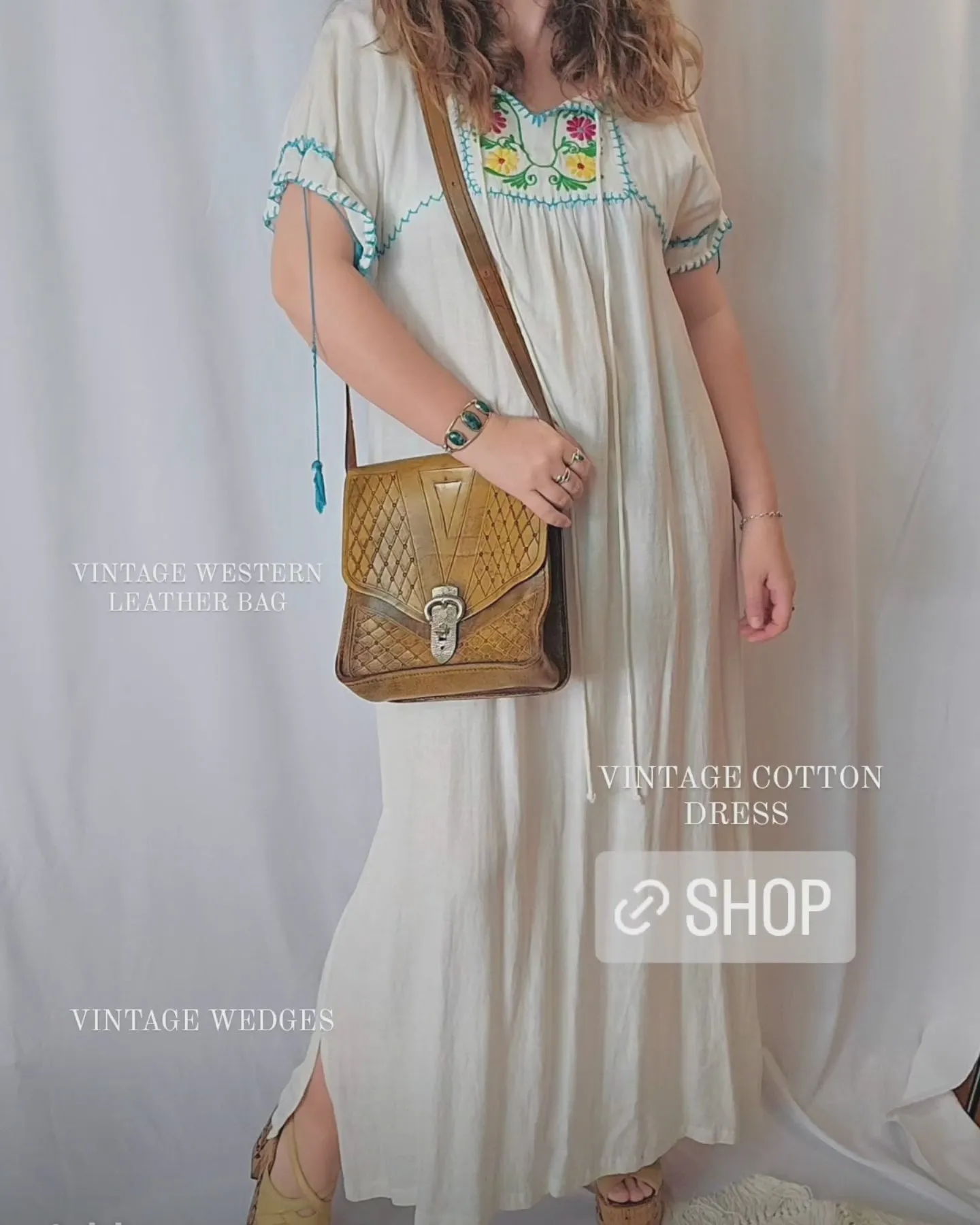 EMBROIDERED FOLK DRESS L