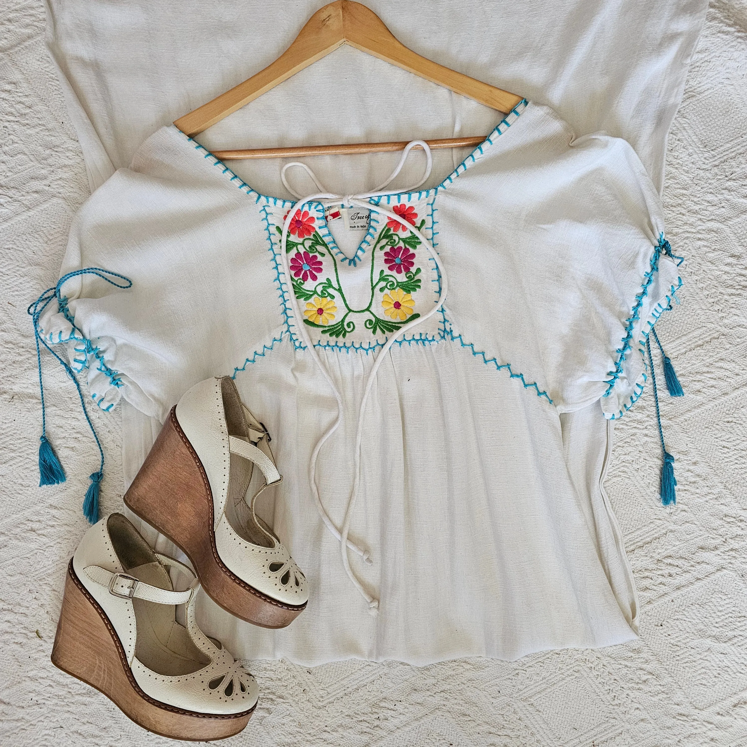 EMBROIDERED FOLK DRESS L