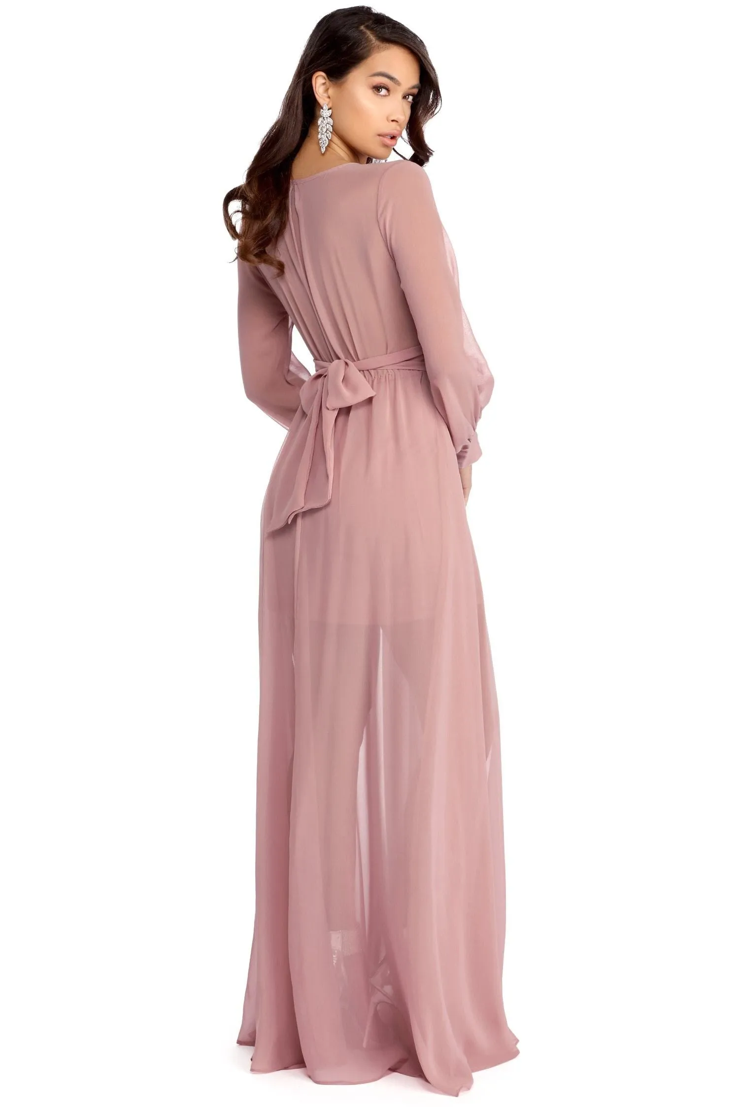 Emilia Chiffon Wrap Dress