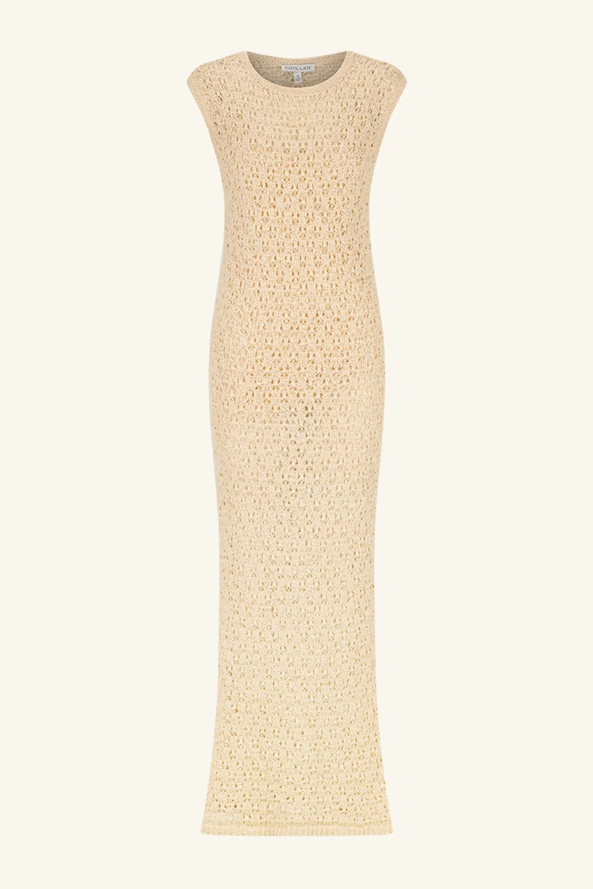 EMILIO ROUND NECK MAXI DRESS - OAT