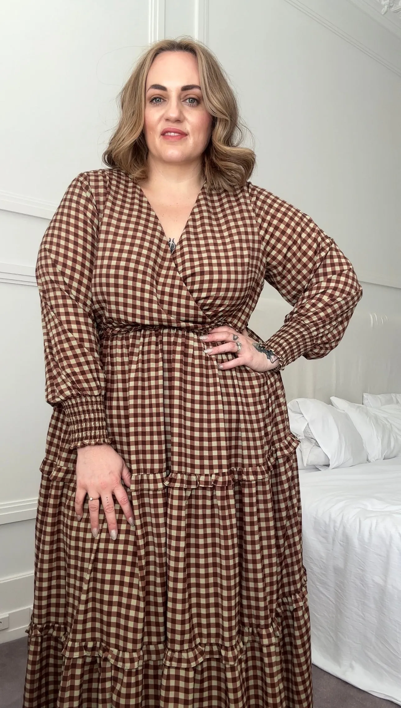 Emily Maxi Dress - Gingham