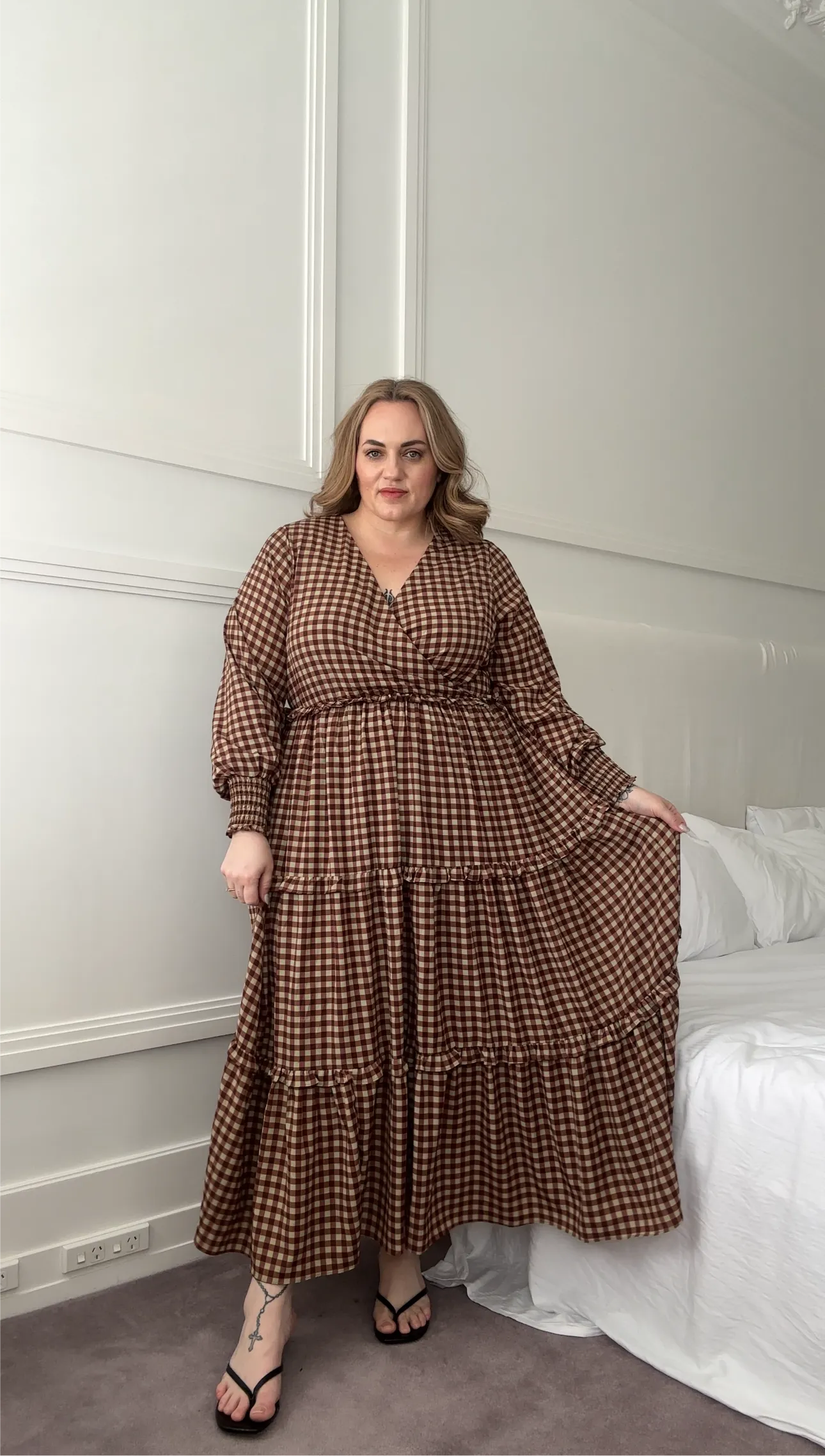 Emily Maxi Dress - Gingham