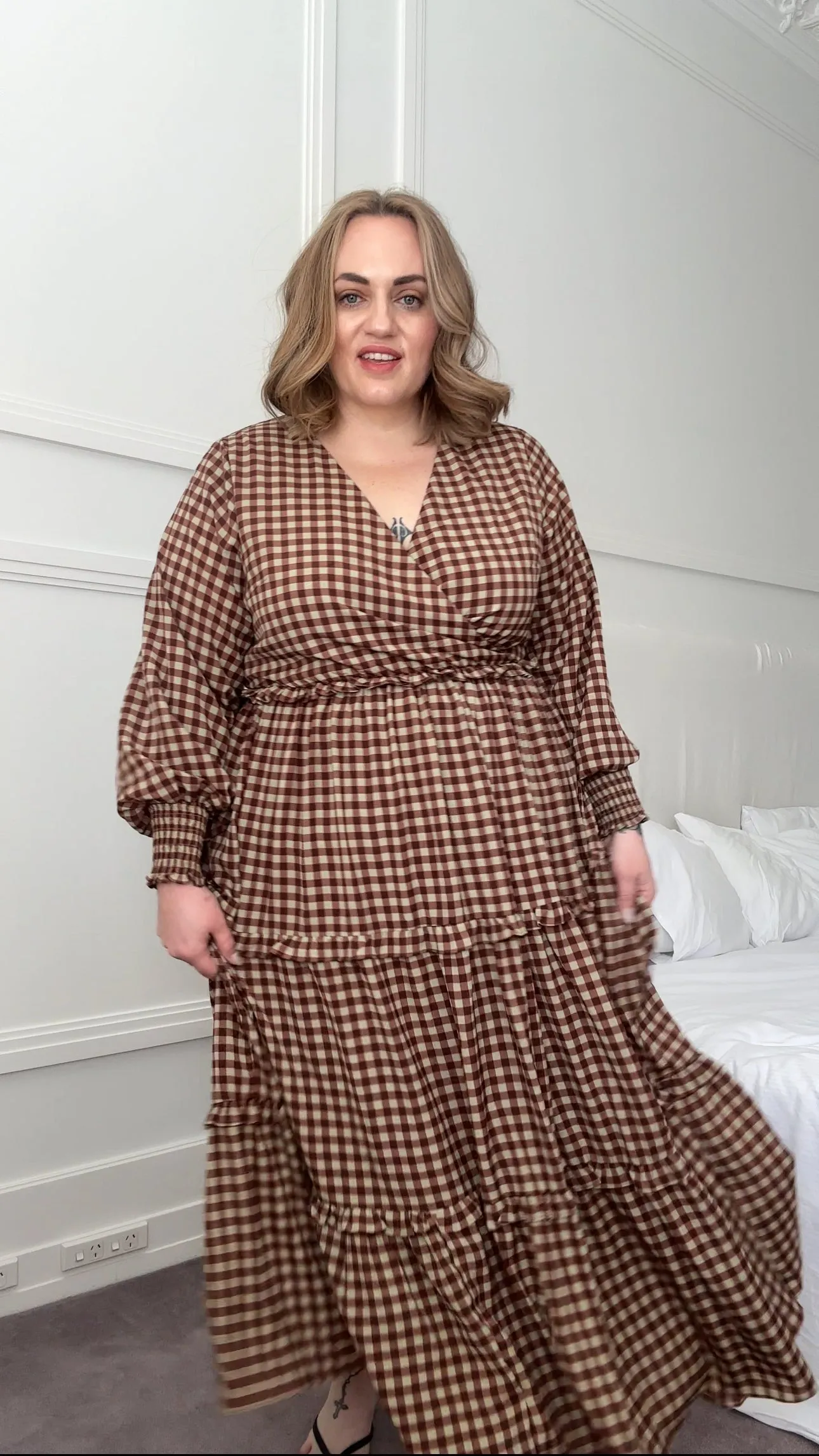 Emily Maxi Dress - Gingham