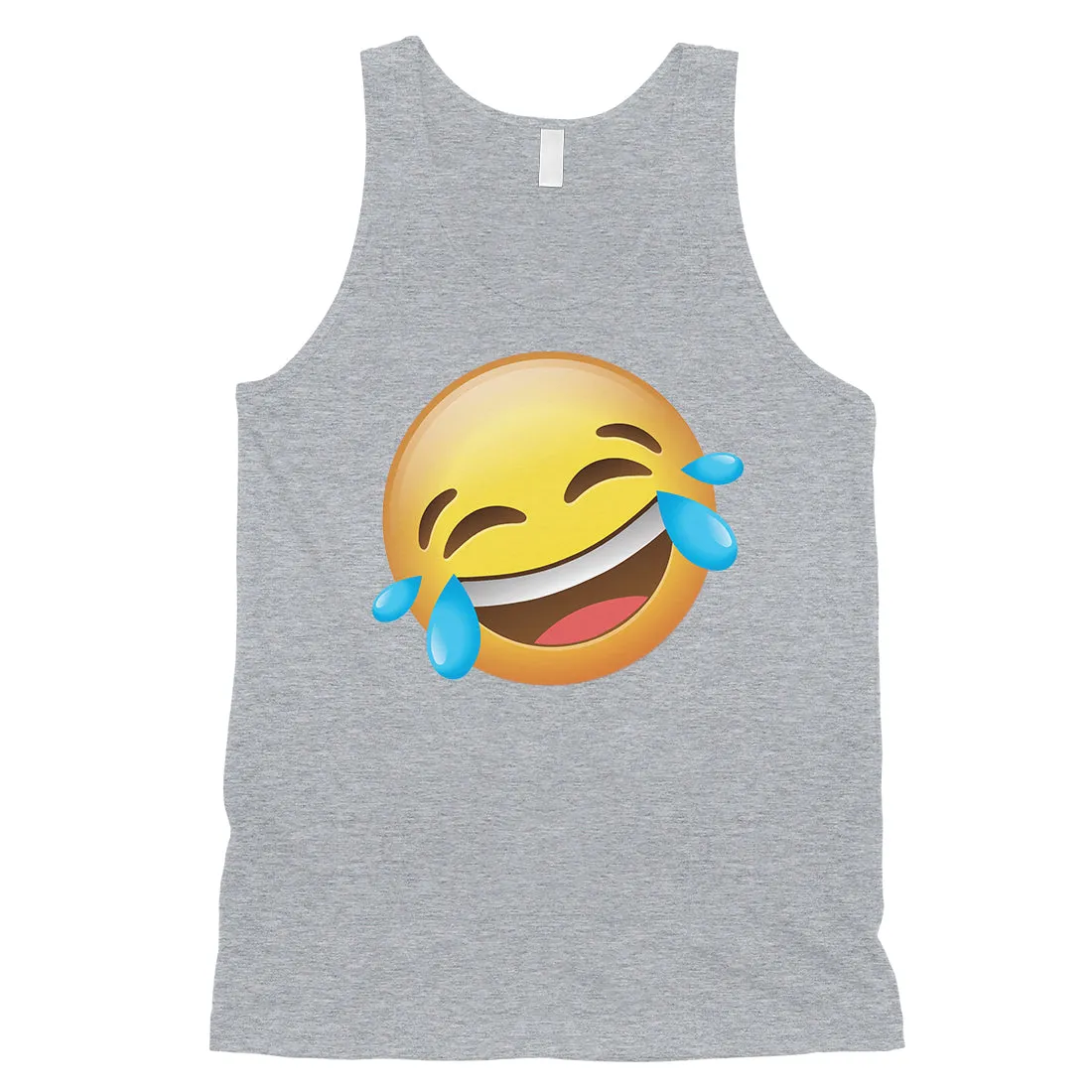 Emoji-Laughing Mens Cute Funny Humor Halloween Tank Top Friend Gift