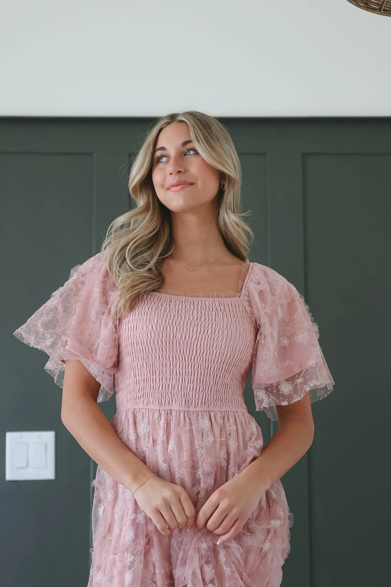 Erin Dress in Dusty Rose