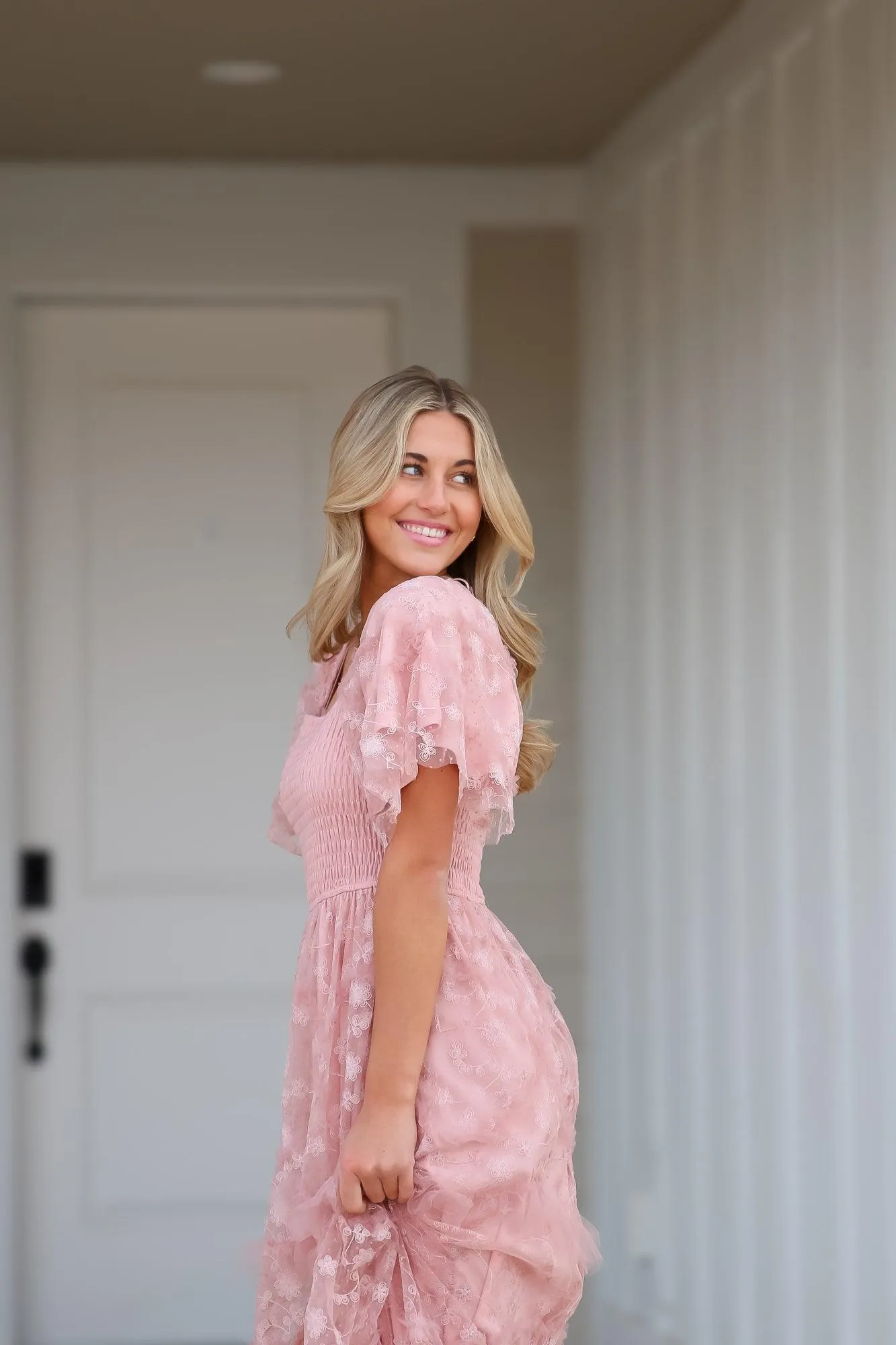 Erin Dress in Dusty Rose