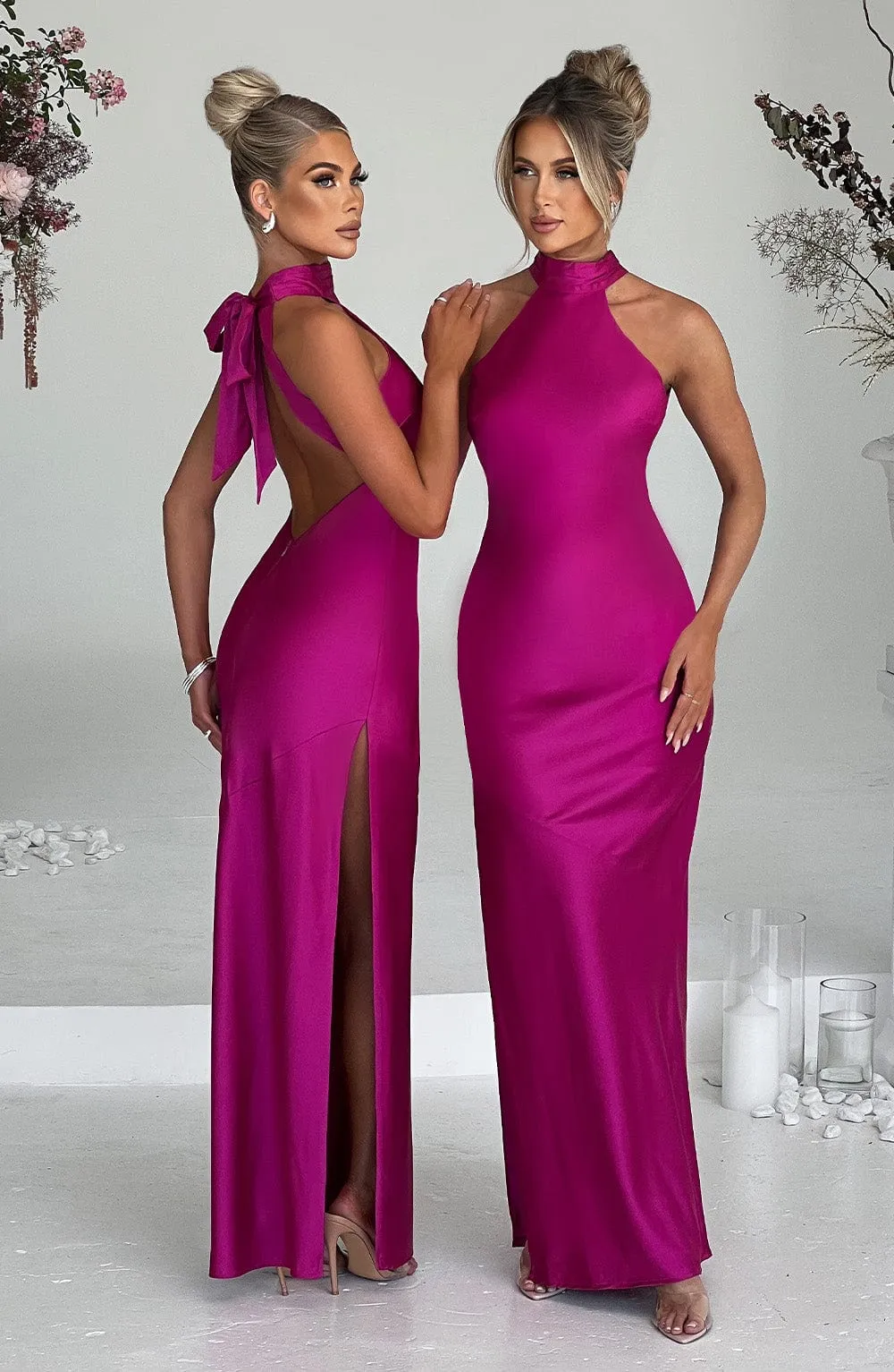 Etta Maxi Dress - Hot Pink