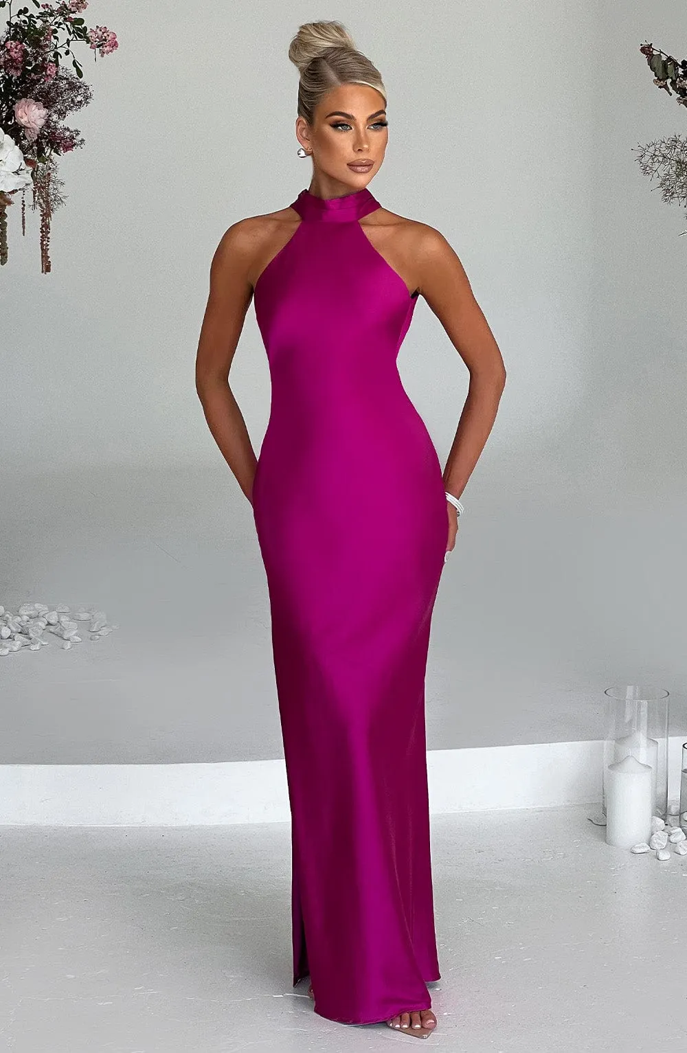 Etta Maxi Dress - Hot Pink