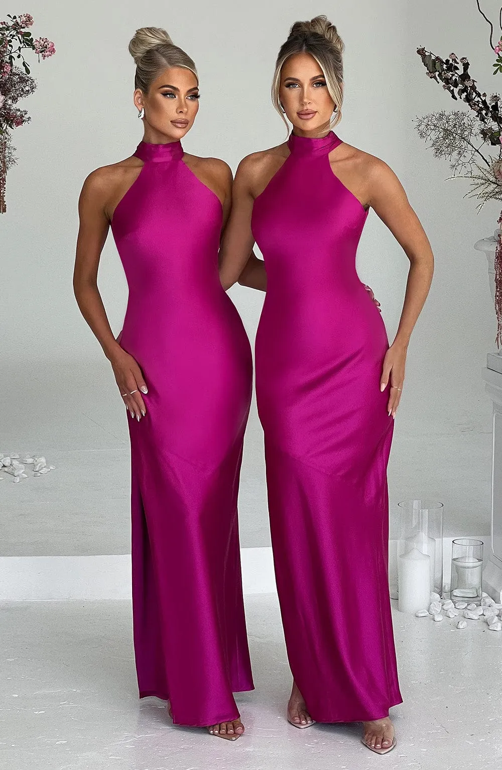 Etta Maxi Dress - Hot Pink