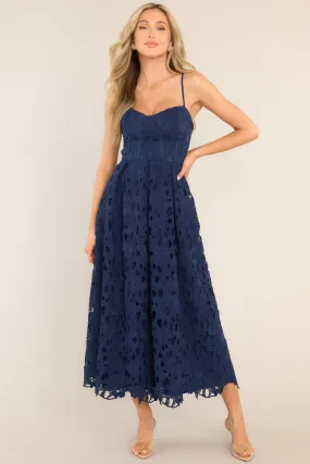 Everything Is Possible Navy Lace Maxi Dress