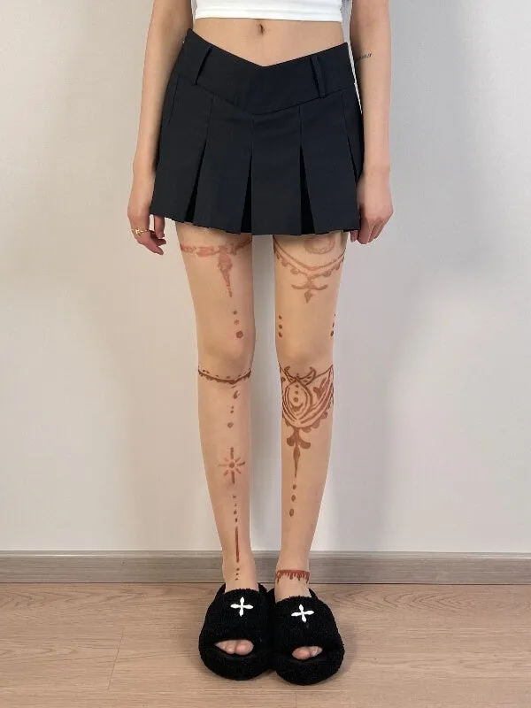 Exotic tattoo tights