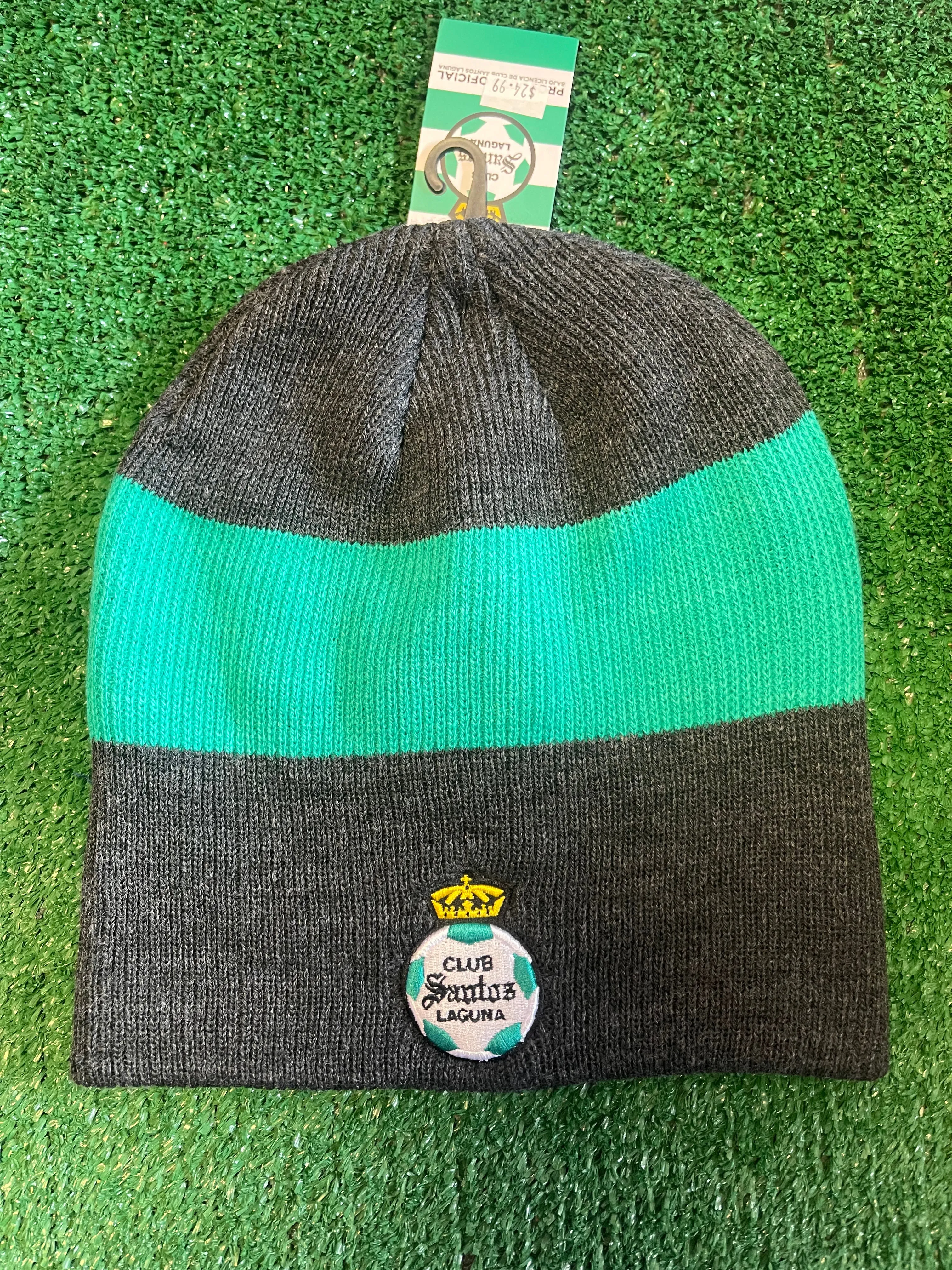 Fan Ink Club Santos Laguna Fury Knit Beanie SAN-2034-1430 Grey/Green