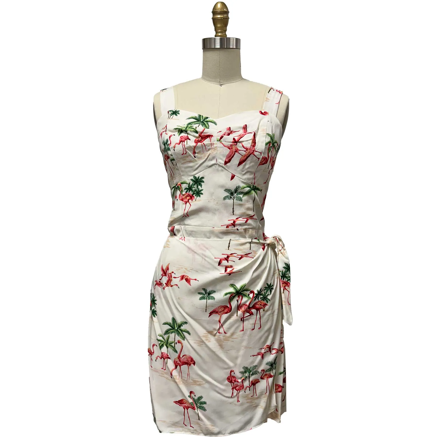 Fine Flamingos Sand Sarong Dress