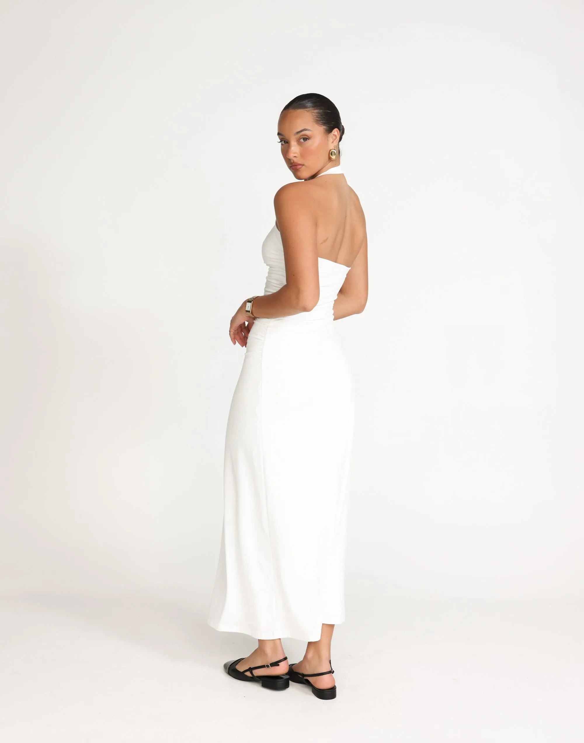 Fiore Maxi Dress (White)