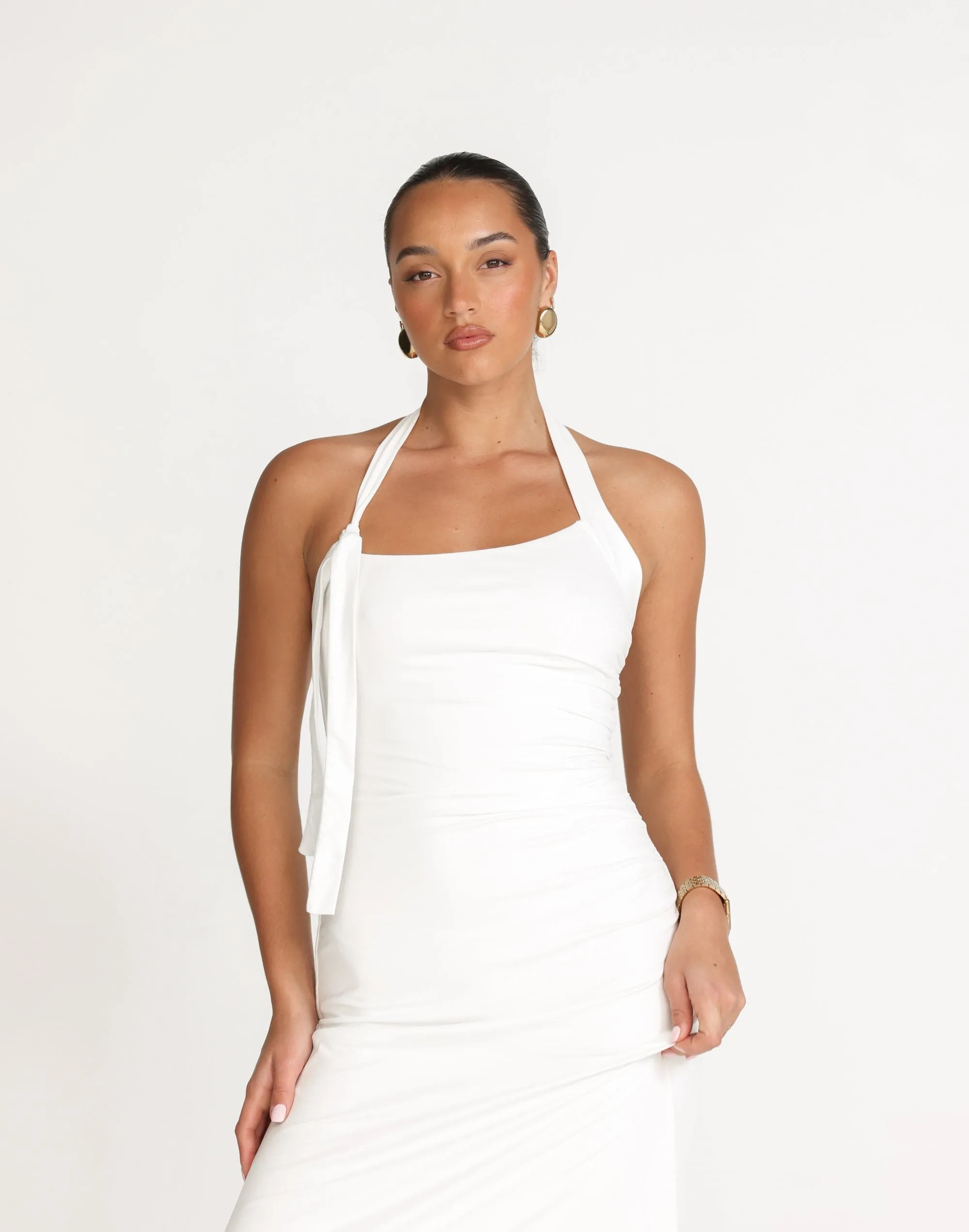 Fiore Maxi Dress (White)