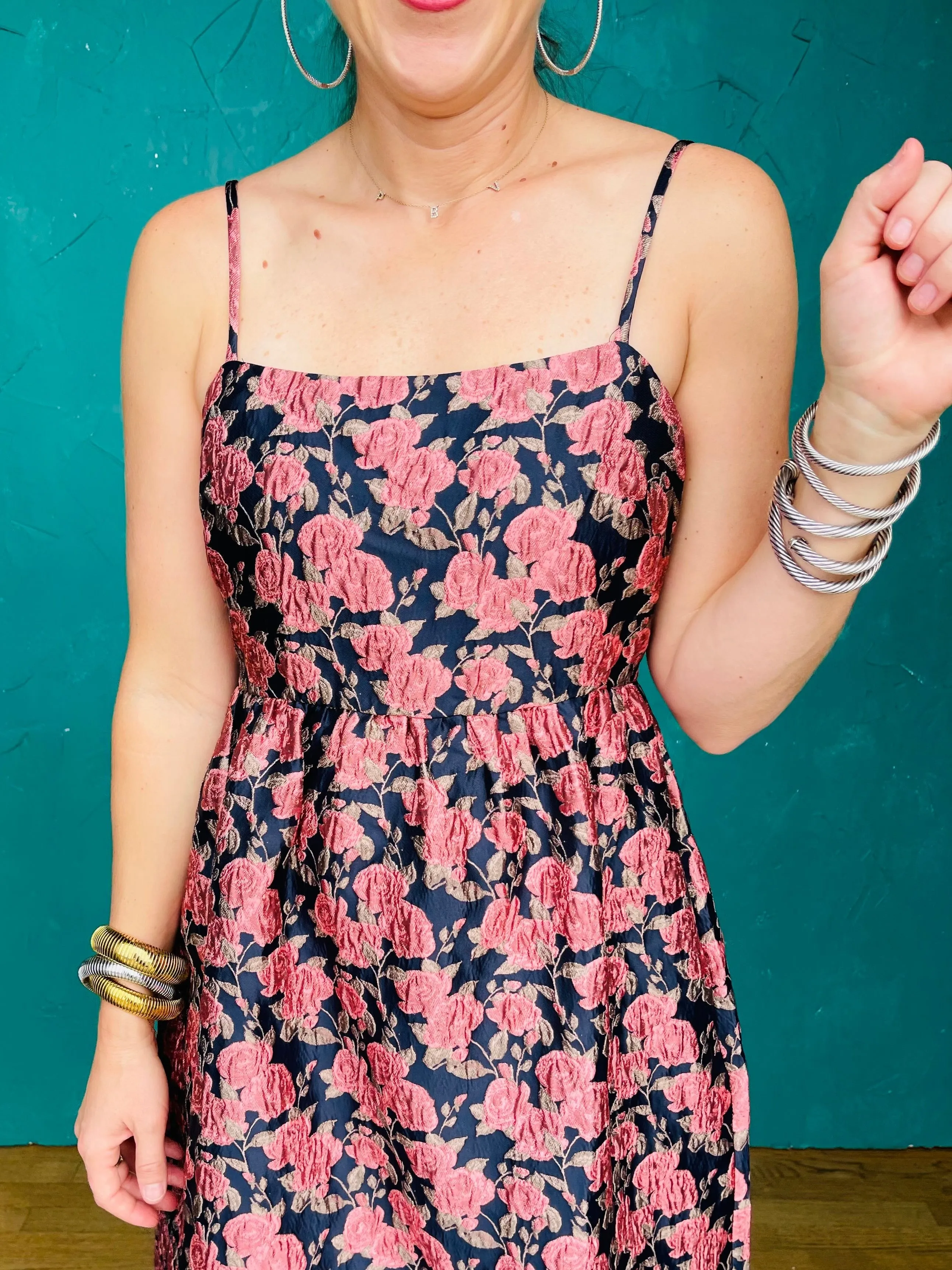 Floral Spaghetti Strap Maxi