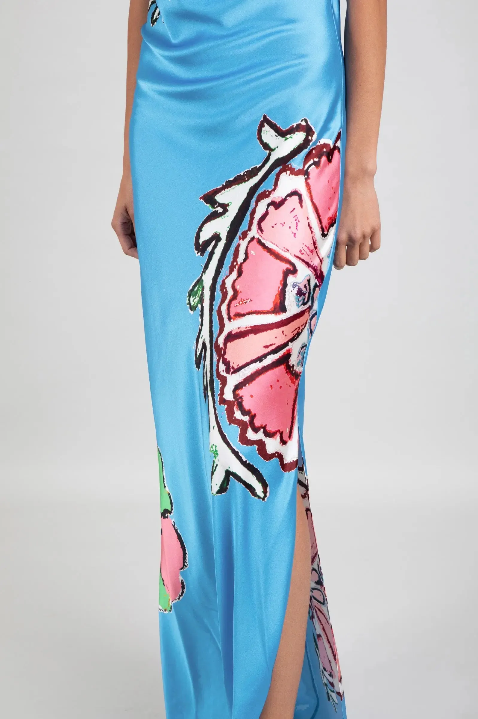 Floralia High Neck Maxi Dress