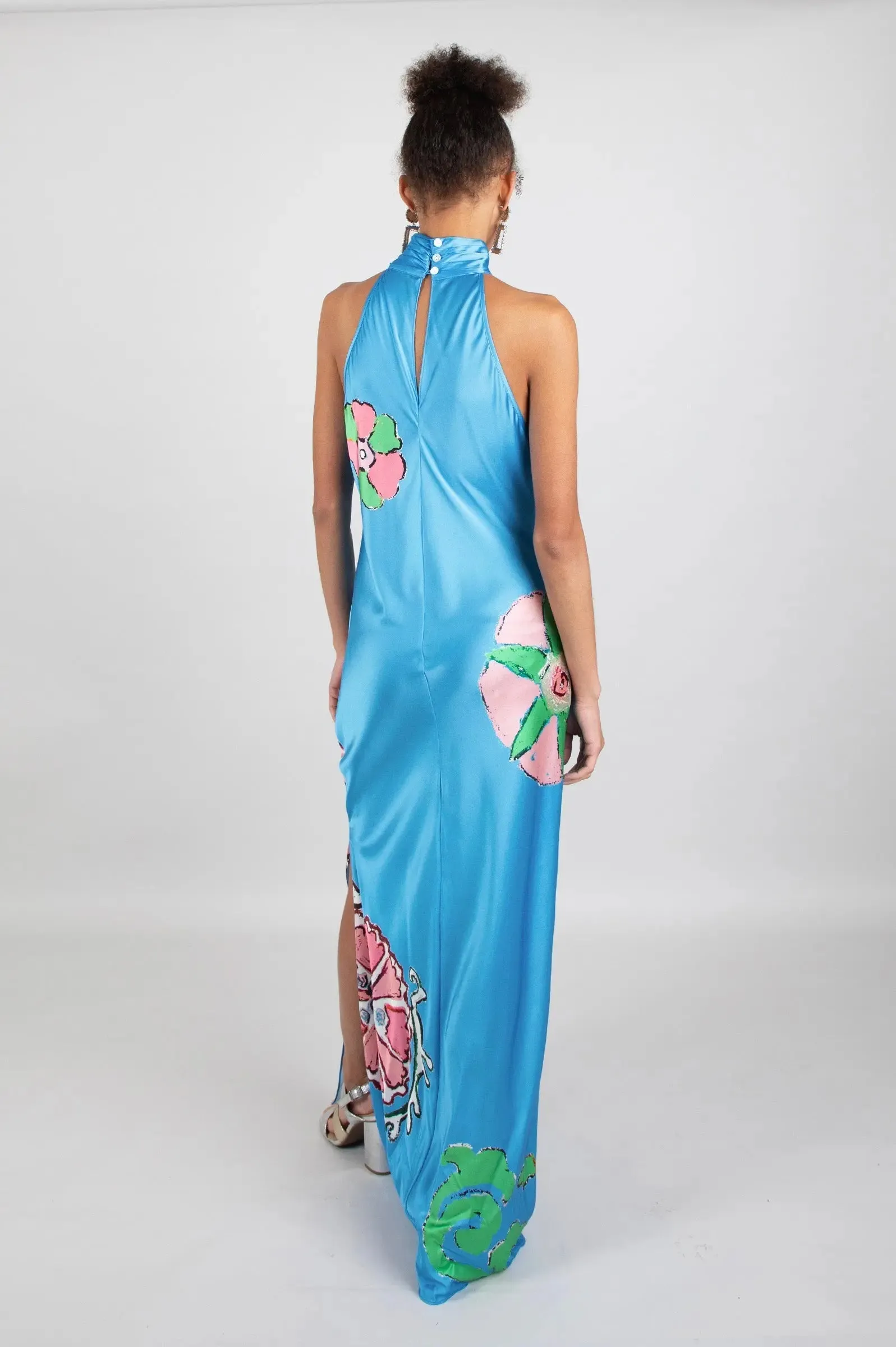 Floralia High Neck Maxi Dress