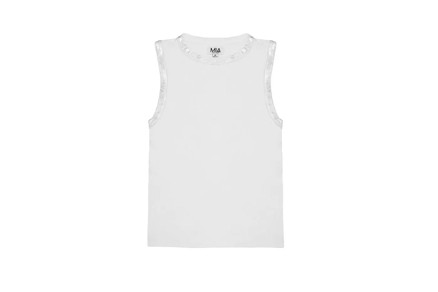 Foil White Tank