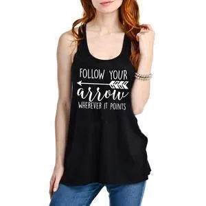 Follow your arrow tank tops! 6 colors • Soft • Stretchy • S - XXL