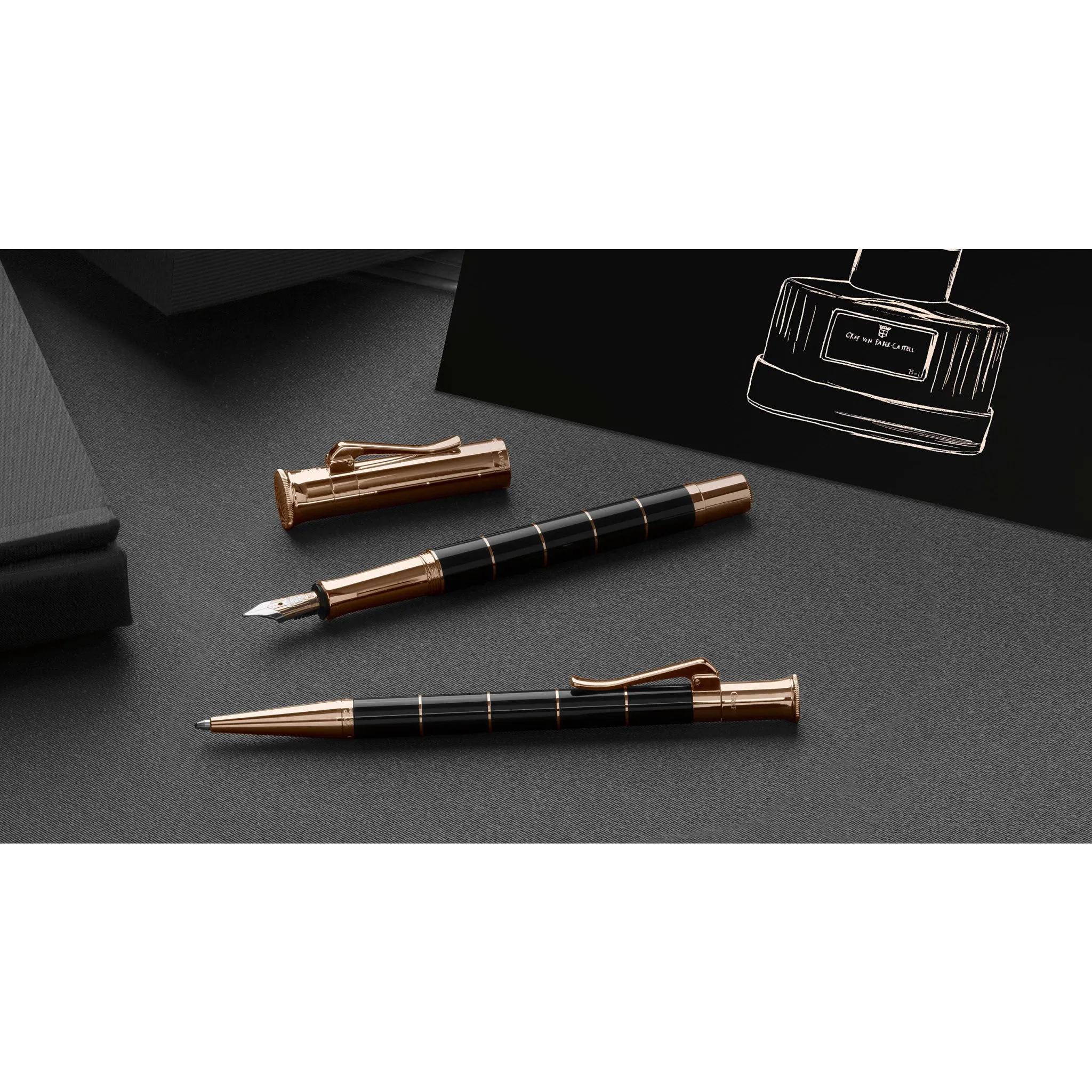 Fountain Pen Classic Anello Rose Gold Medium - #145780