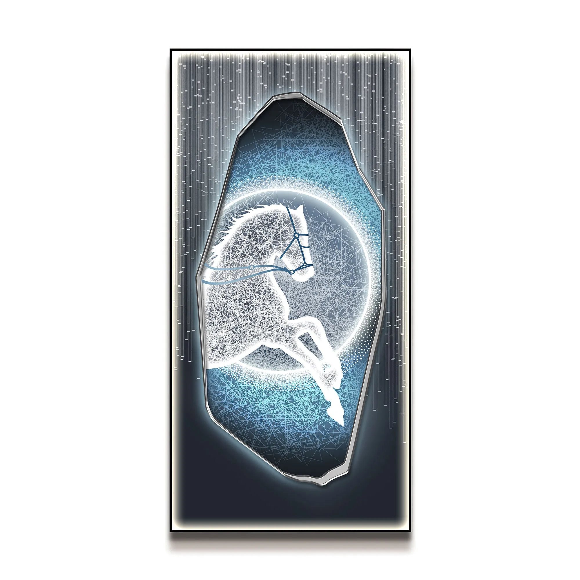 Futuristic Wall Art Moonlight Country Horse I