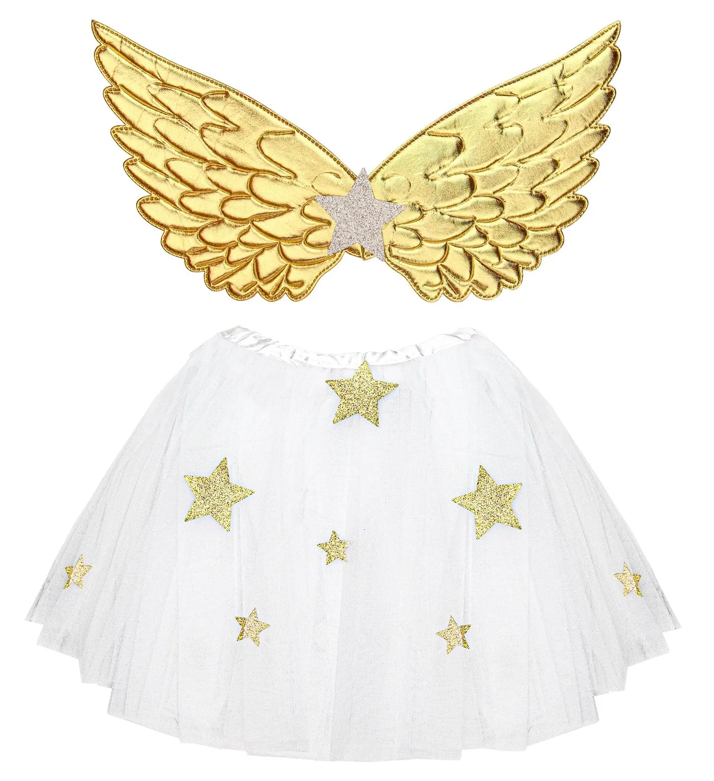 Gold Angel Wings And Tutu Set Child's