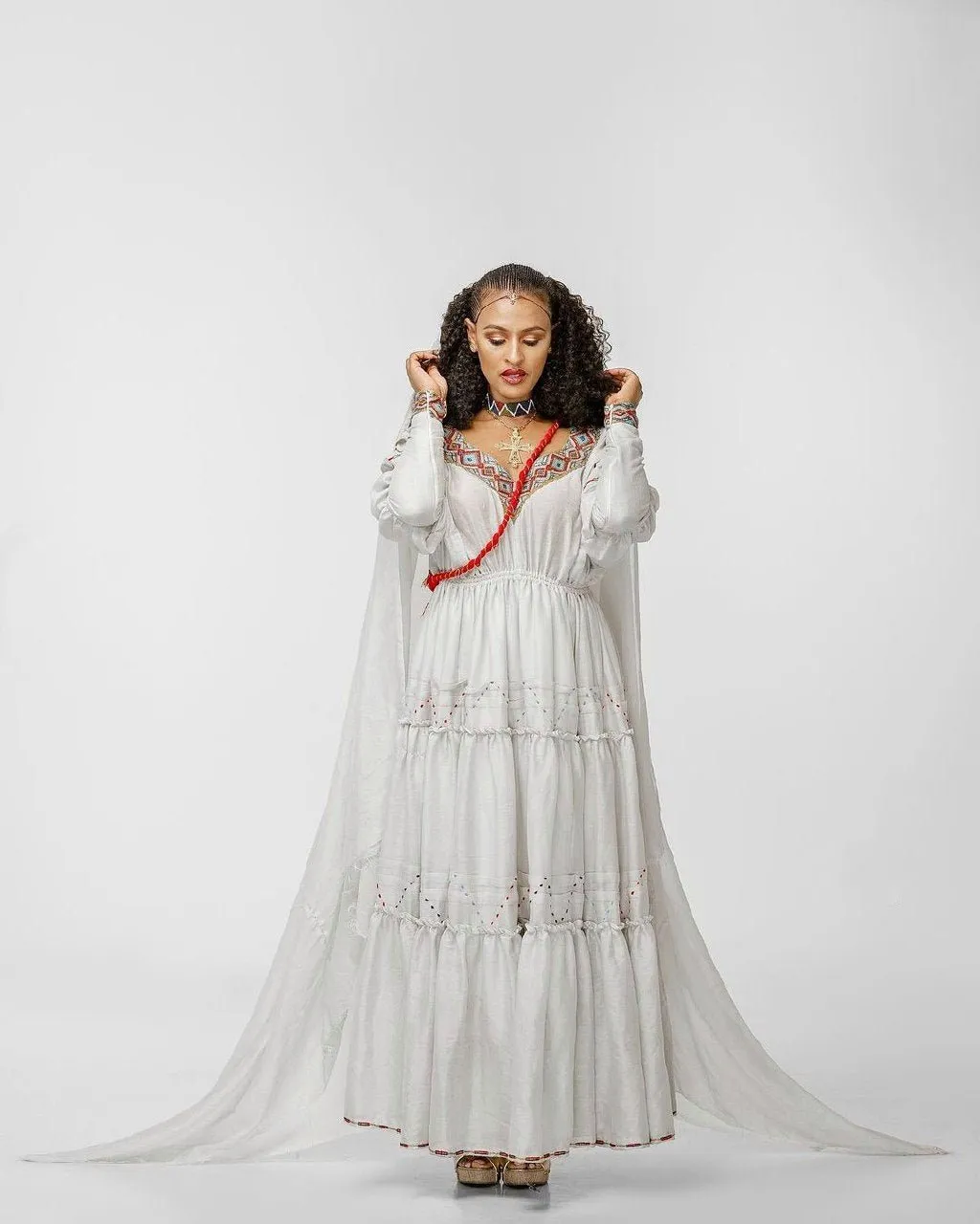 Gorgeous Simple Pattern Habesha Dress Modern Habesha Kemis Design Habesha Libs Ethiopian Dress Style