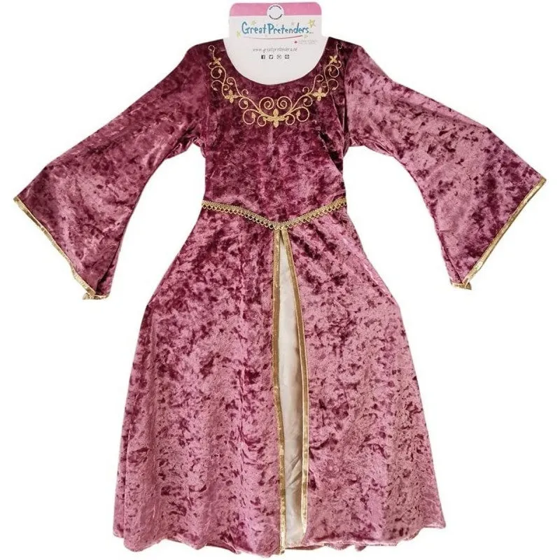 Great Pretenders Lady Guinevere Dress Pink | 5-6 years